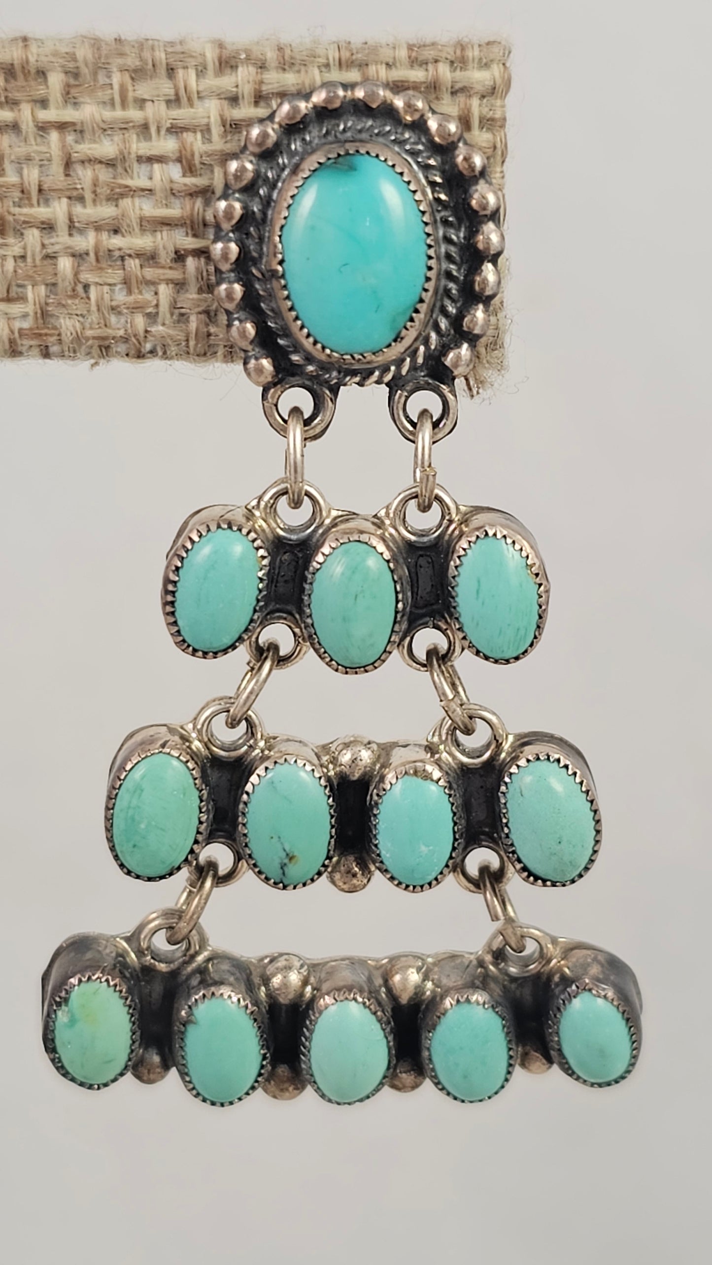 Turquoise chandelier earrings