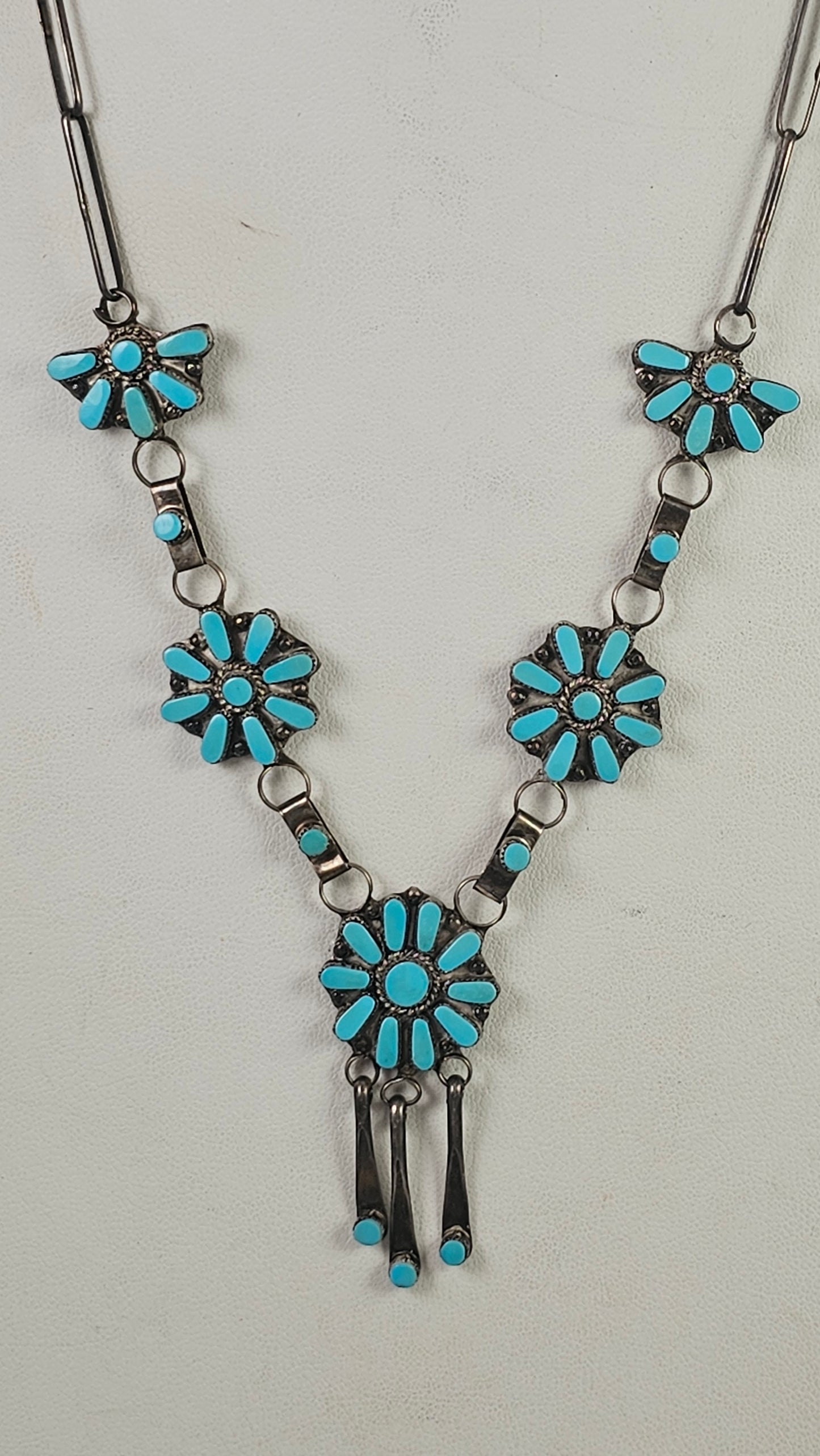Turquoise Cluster necklace