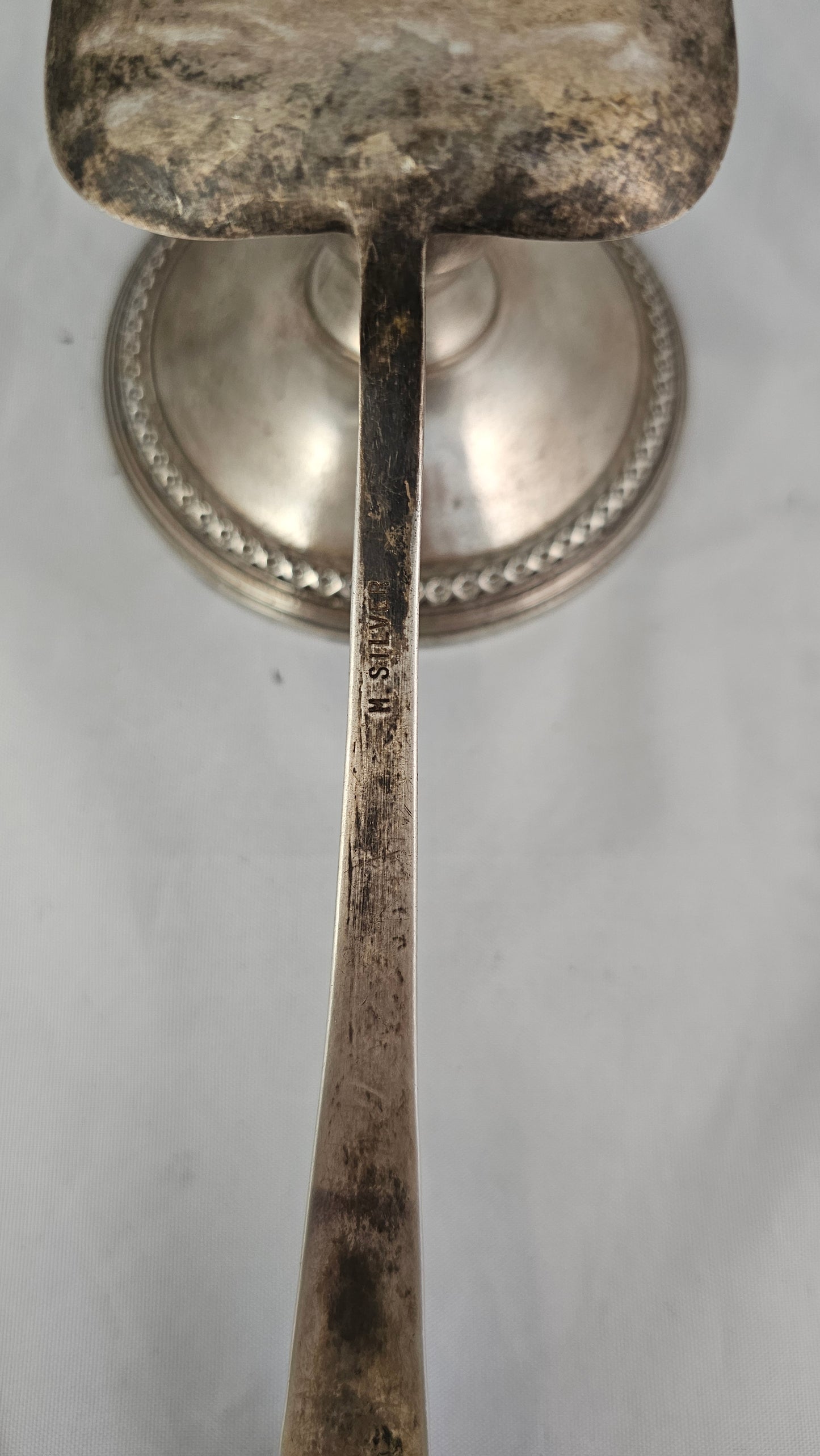 Salad fork & spoon sterling and turquoise