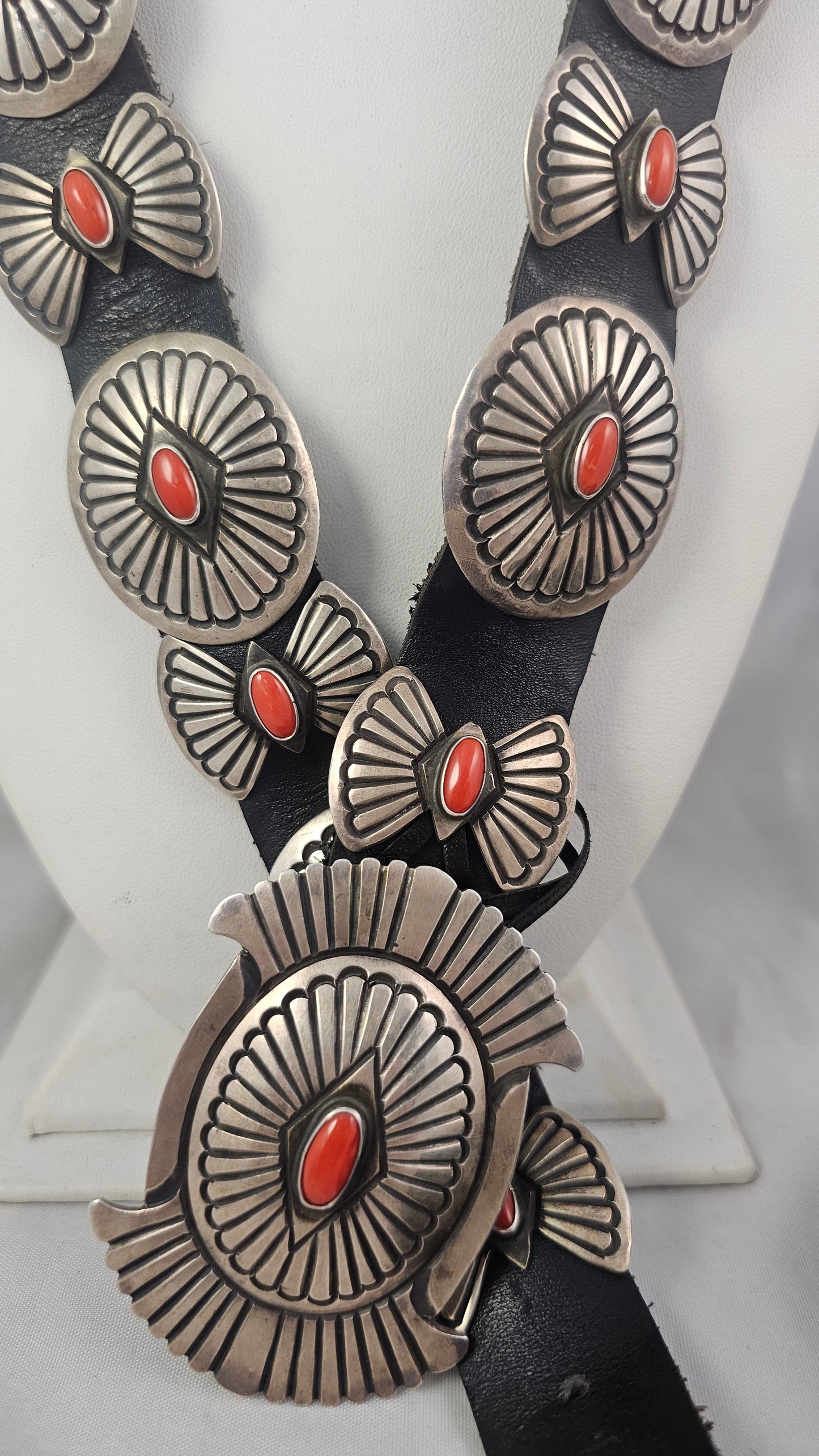 Mediterranean coral concho belt