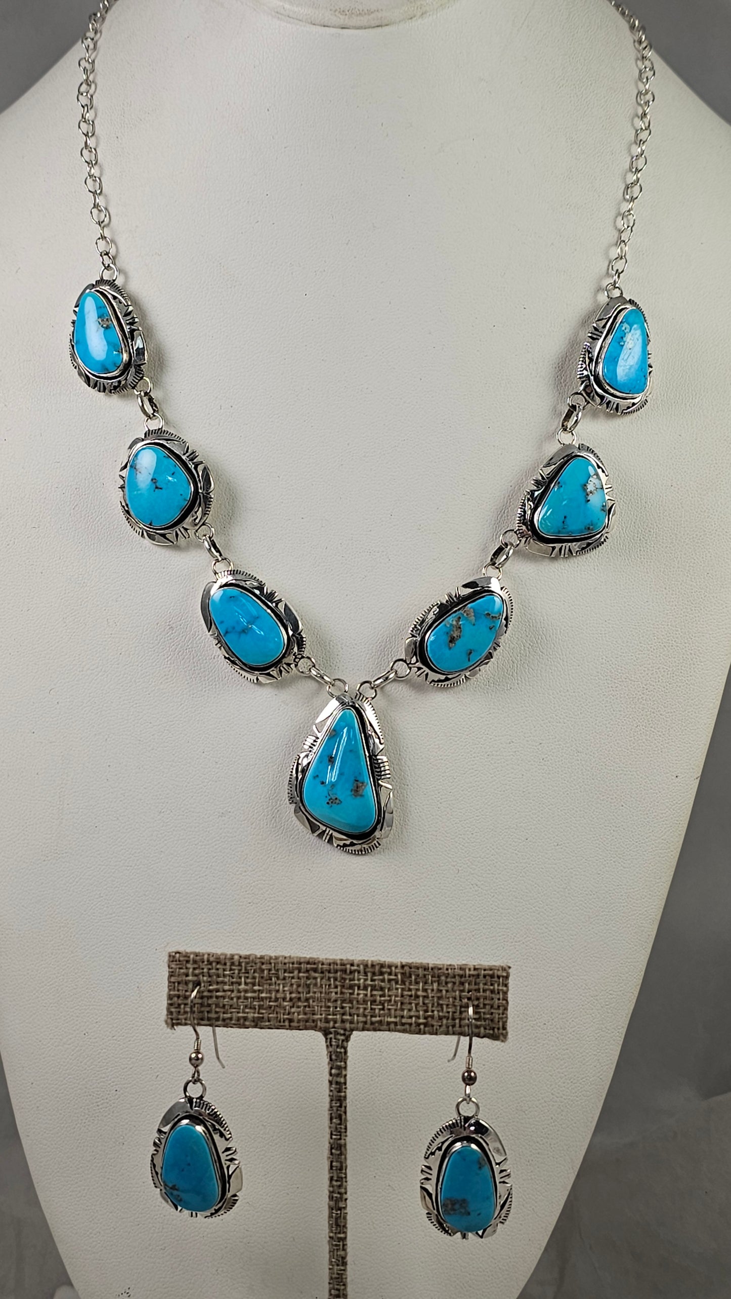 Turquoise Lariat with earrings