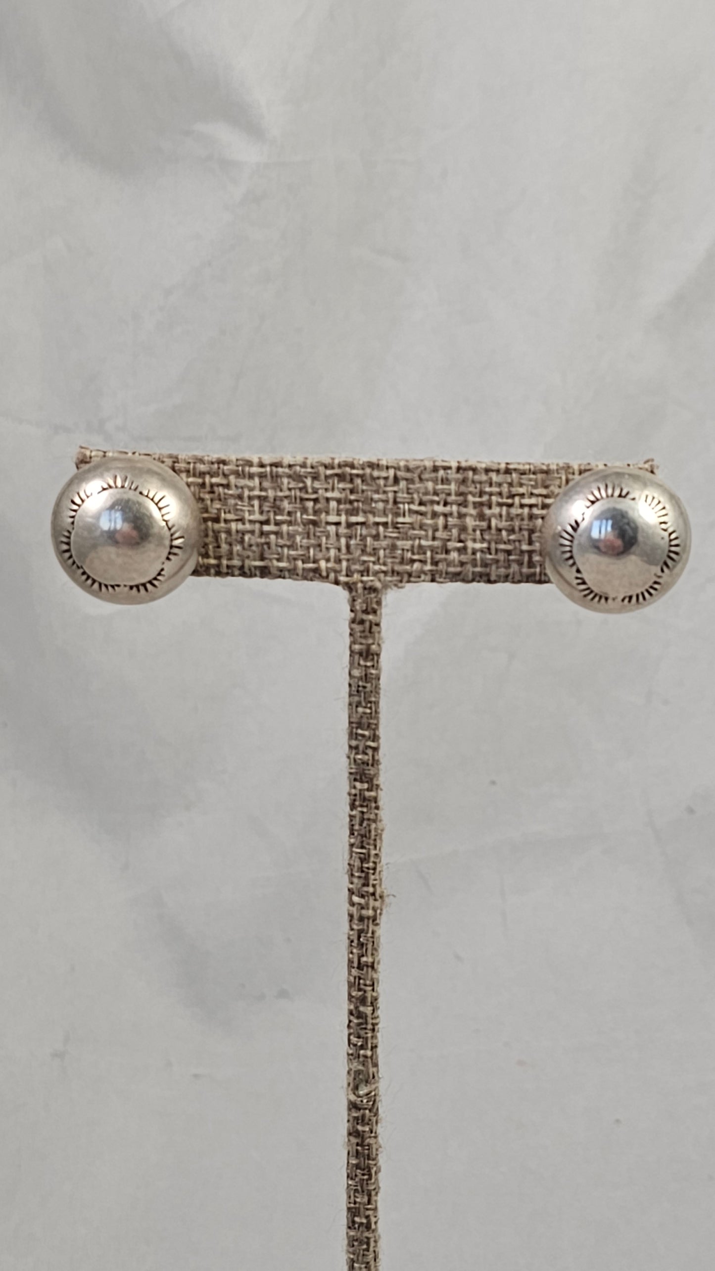 Vintage Navajo pearl post earrings