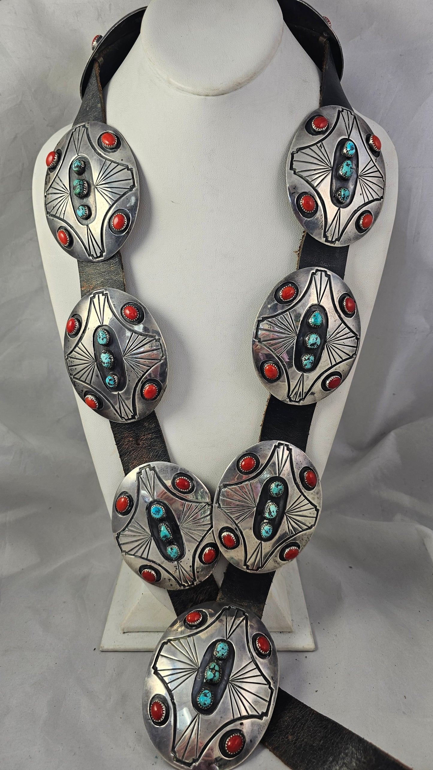 Concho Belt by Charlie Mike Yazzie