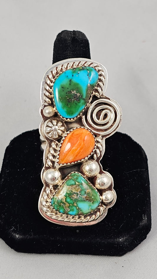 Sonoran Gold & Spiney Oyster adjustable ring