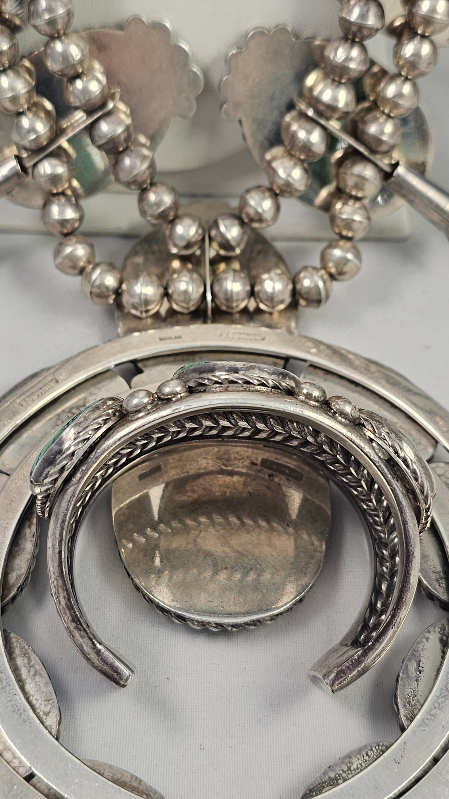 Squash blossom necklace and bracelet set