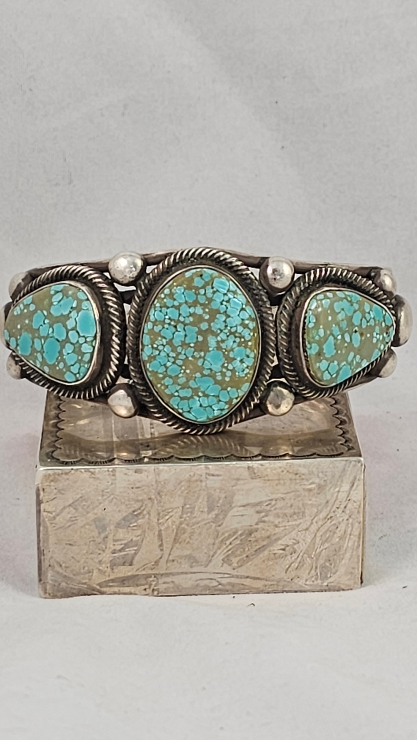 Heavy turquoise cuff