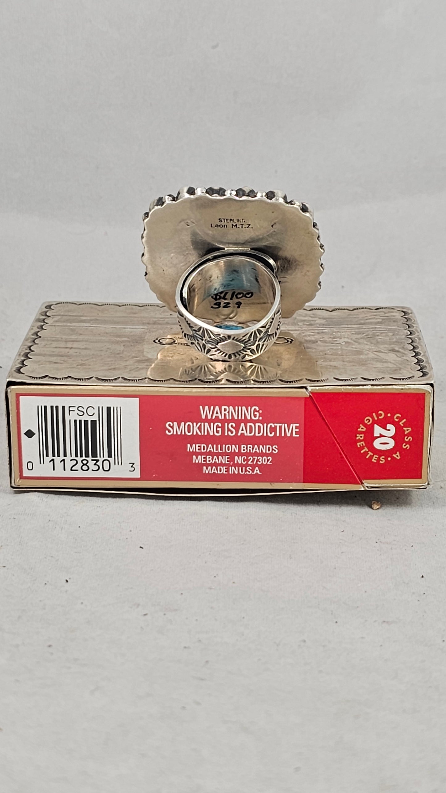 Turquoise and coral ring from RALPH Lauren Collection