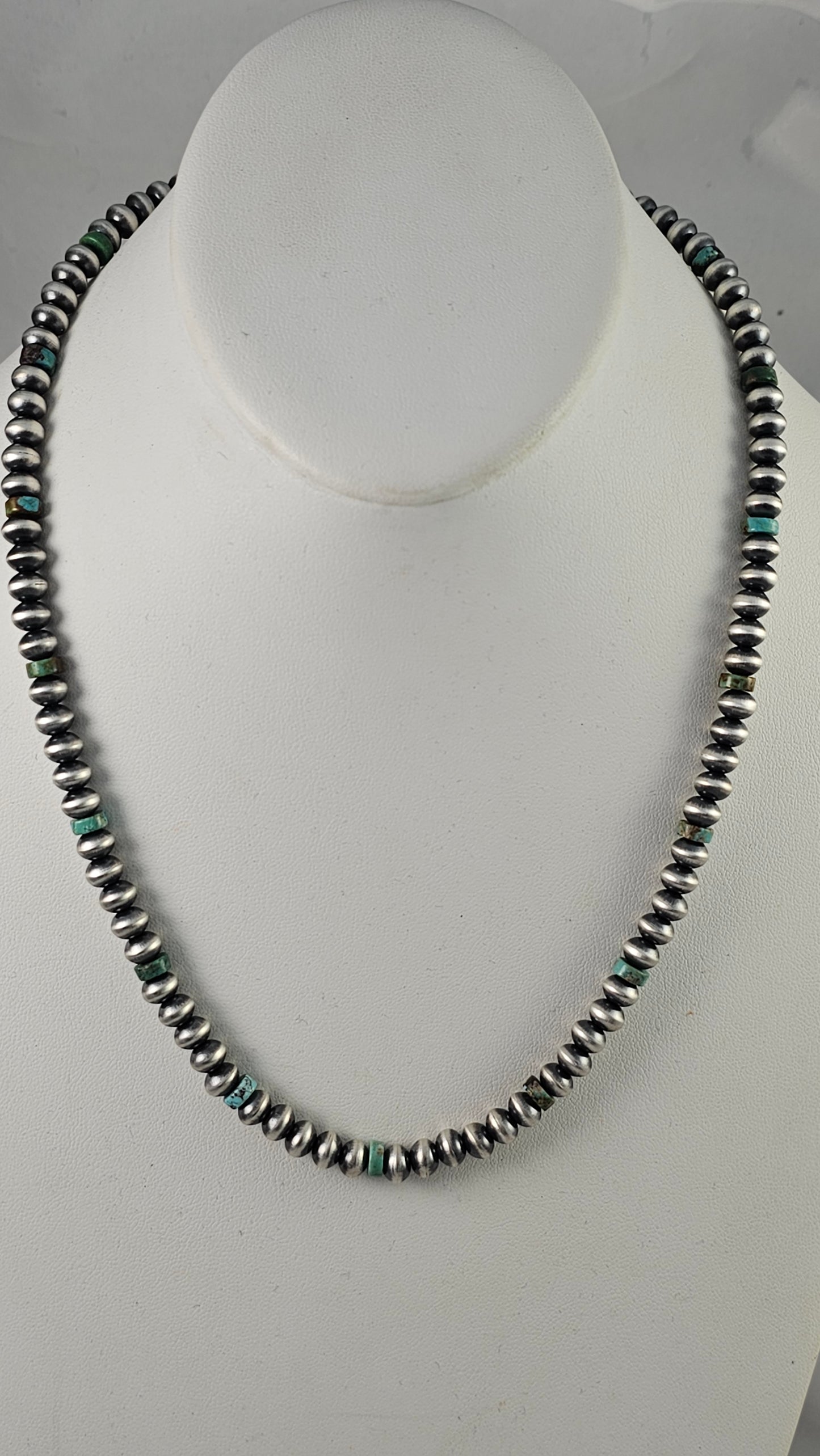 Navajo pearl and turquoise necklace