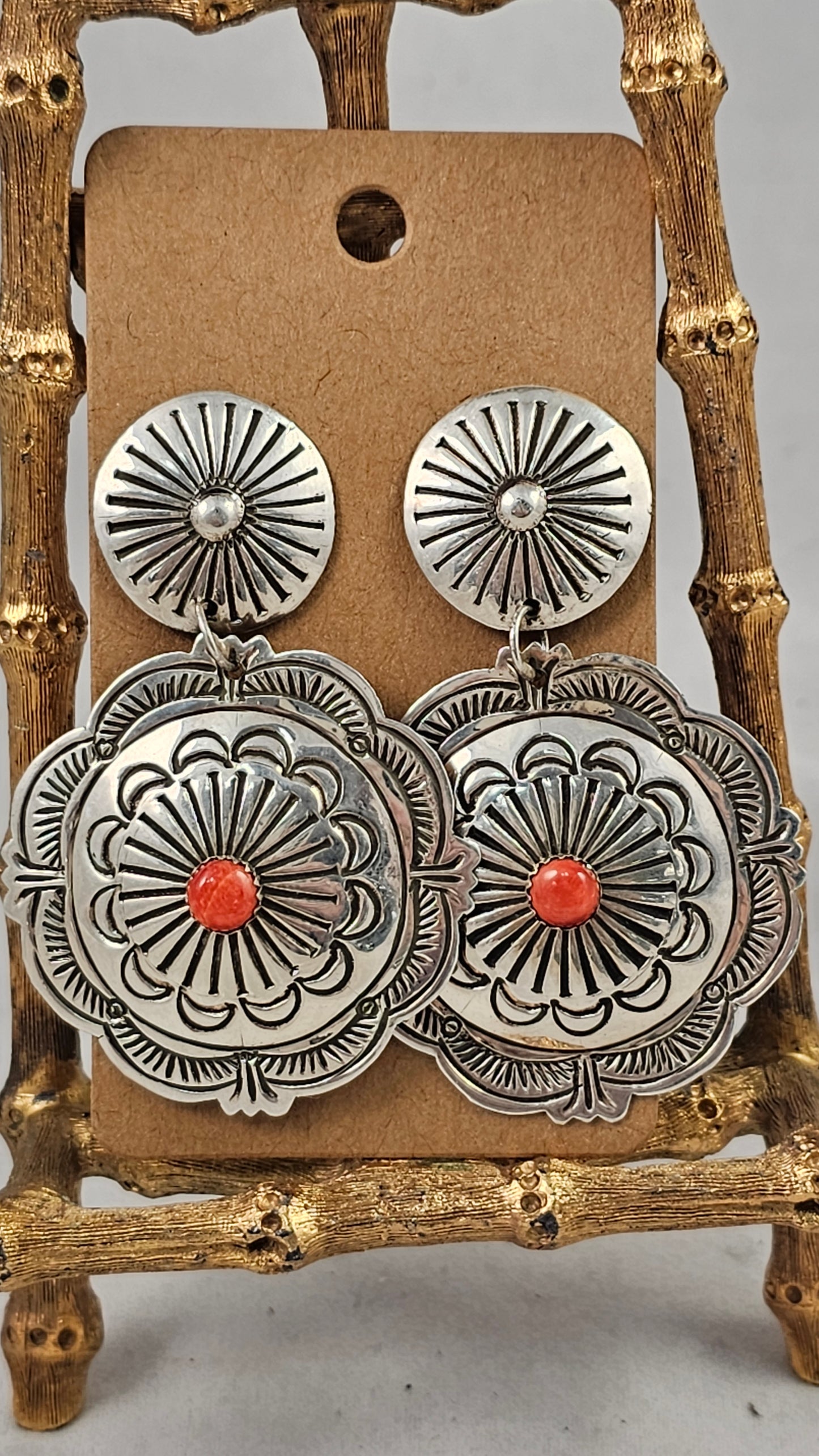 Concho earrings