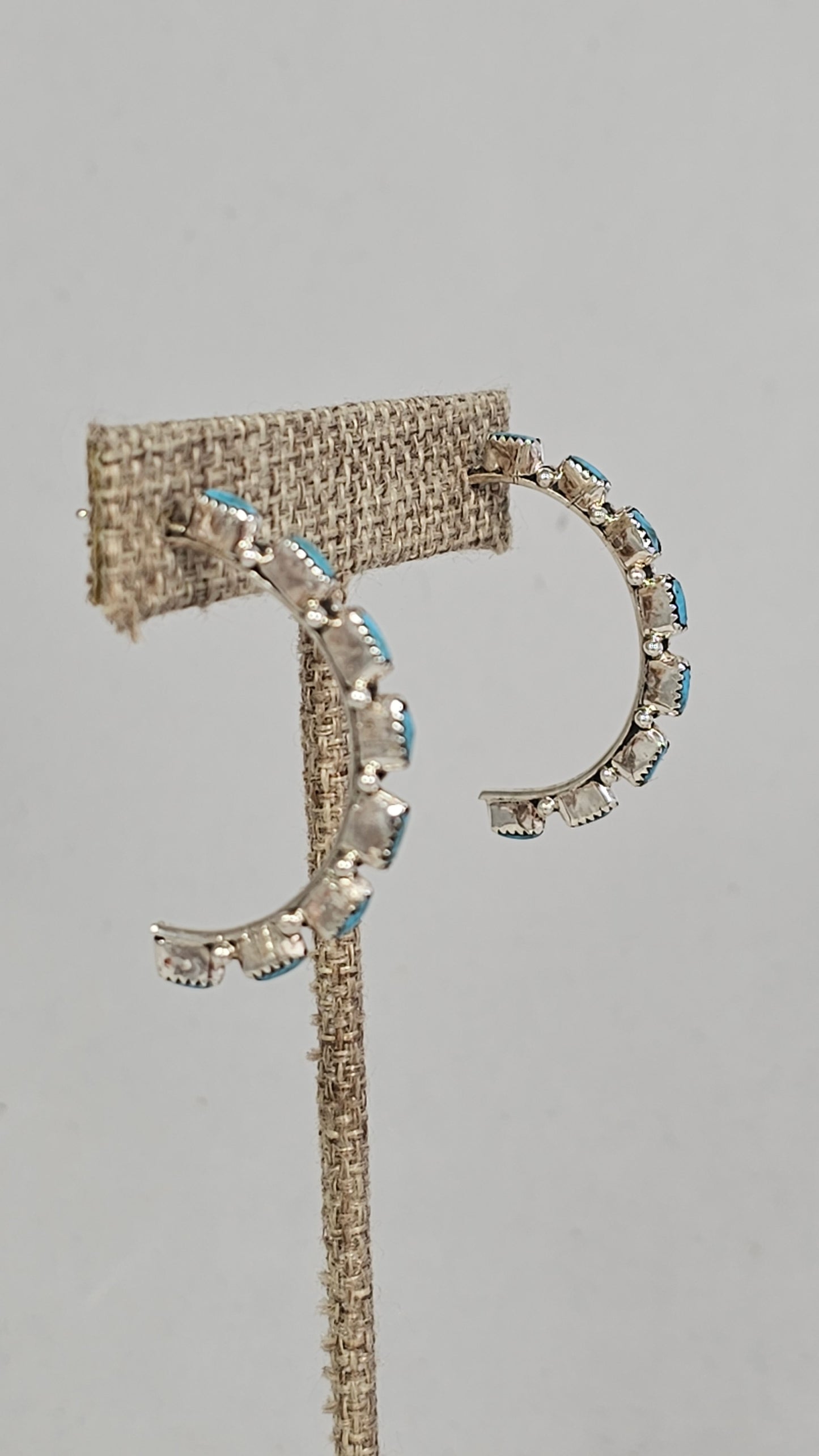 Zuni Cresent hoop earrings