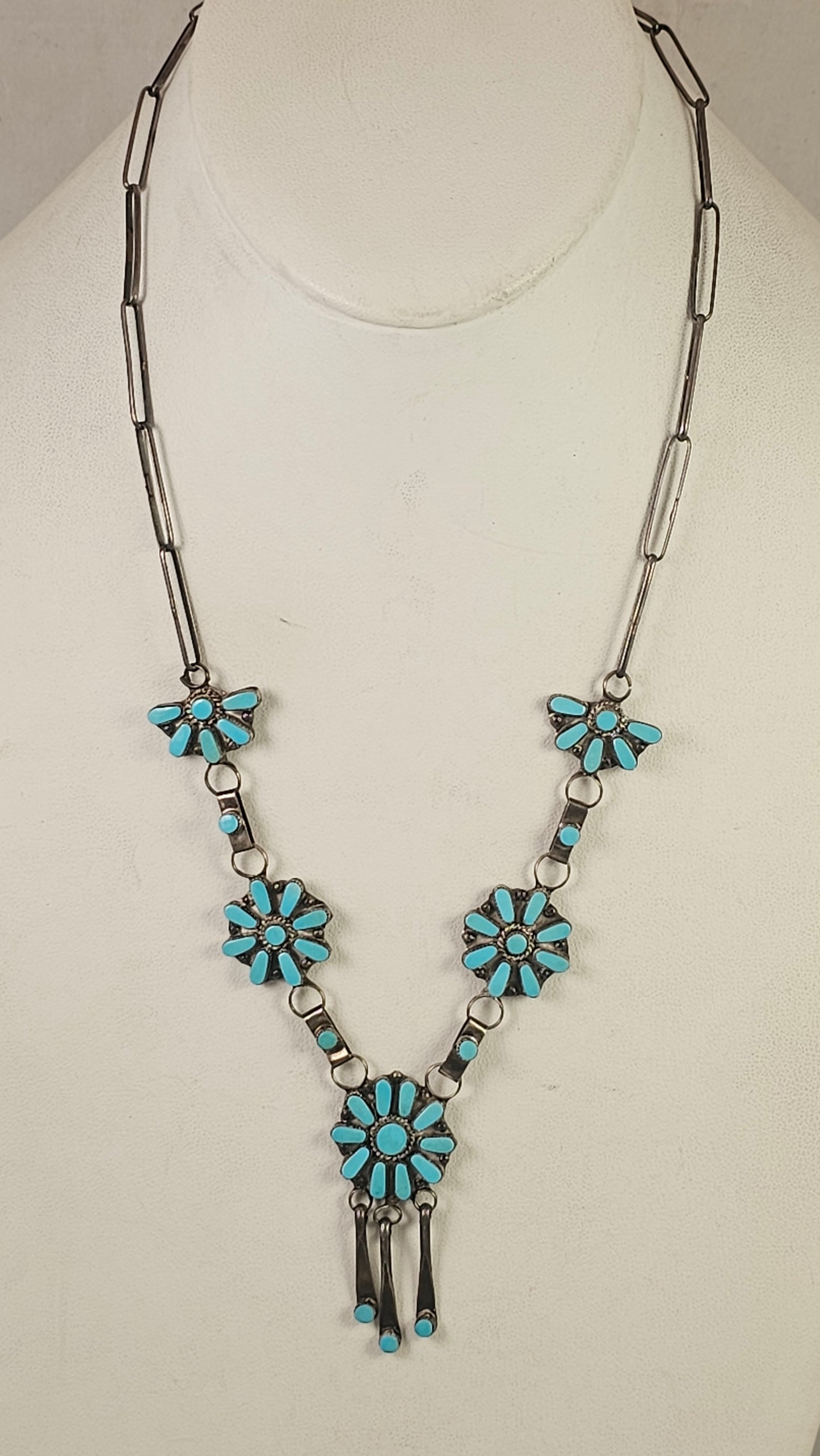 Turquoise Cluster necklace