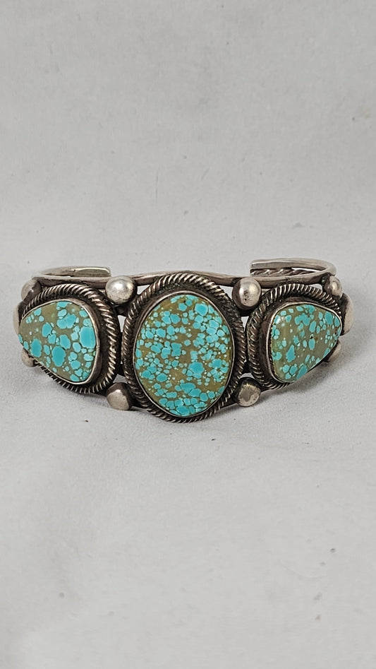 Heavy turquoise cuff