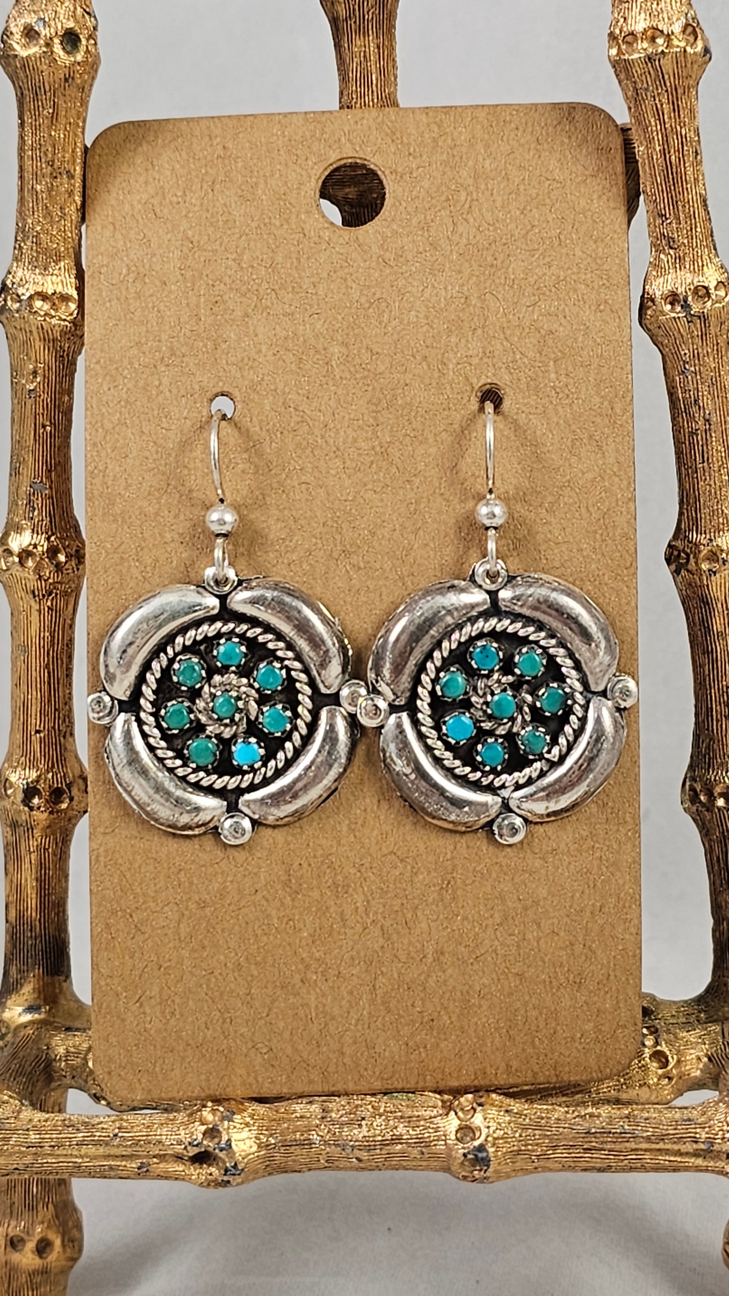 Vintage cluster earrings