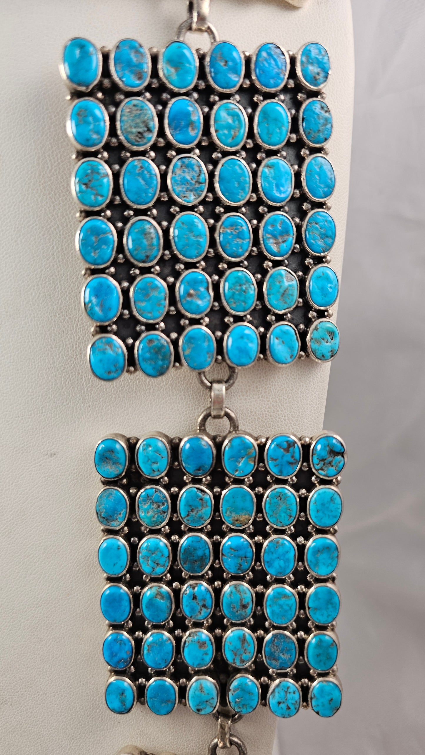 Concho belt turquoise multistone