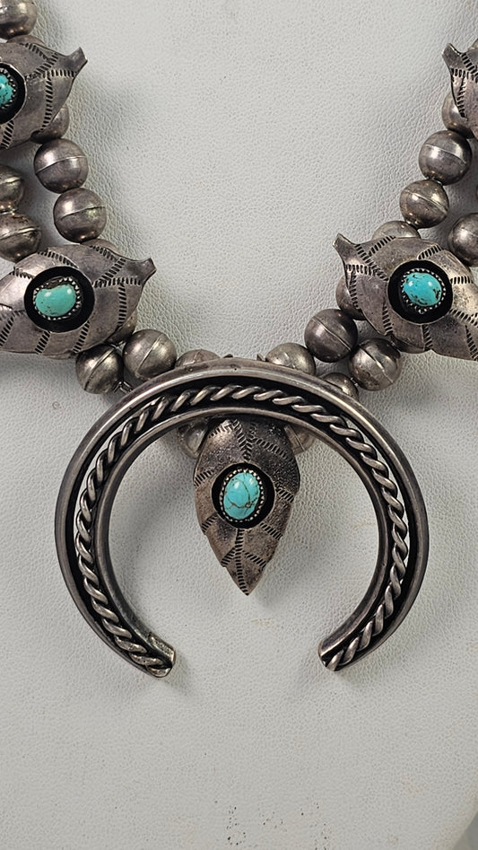 Squash blossom necklace