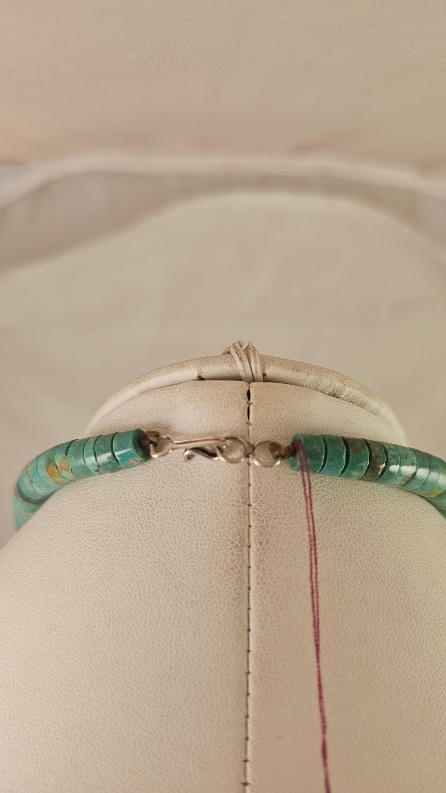 Turquoise heishi choker