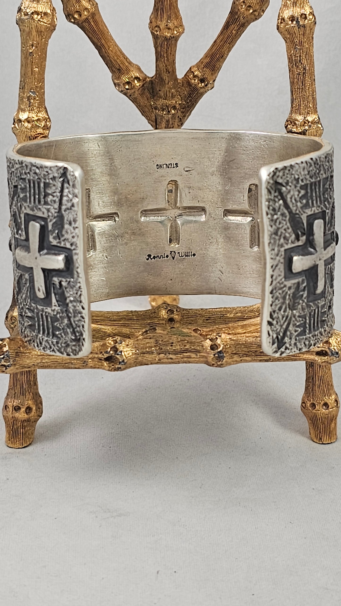 Cross cuff by Ronnie Willie