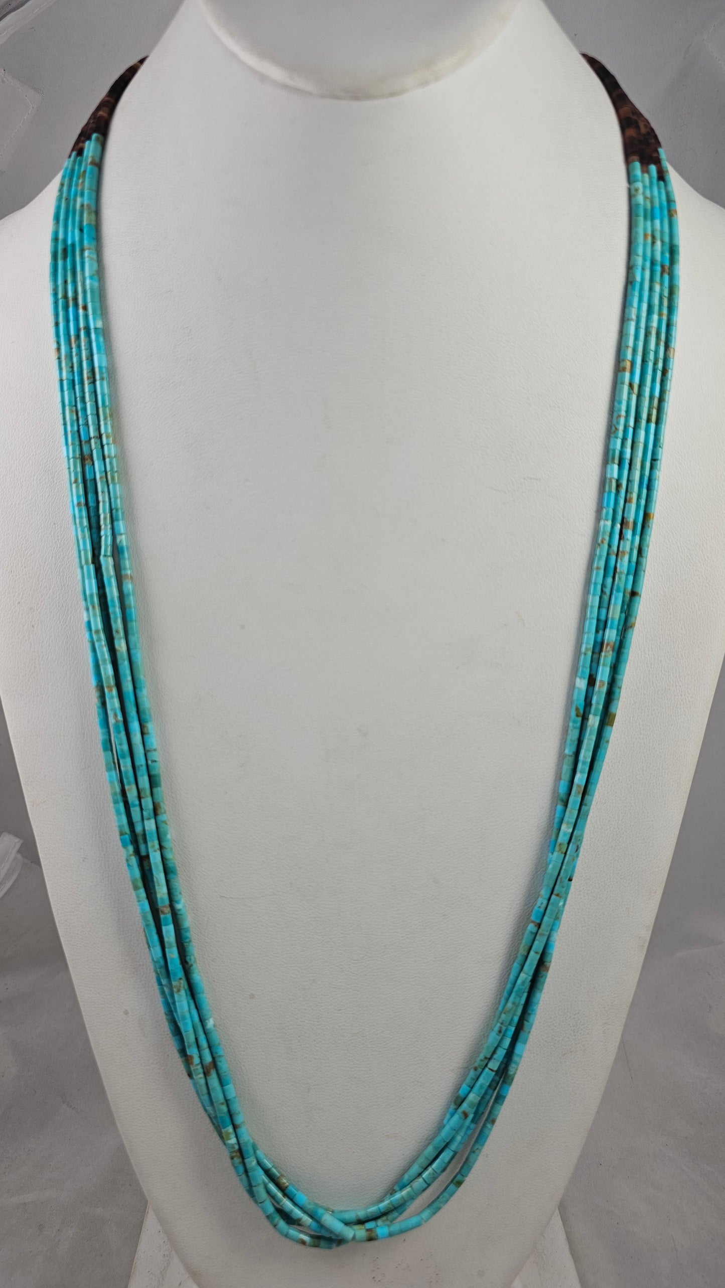 Turquoise heishi necklace