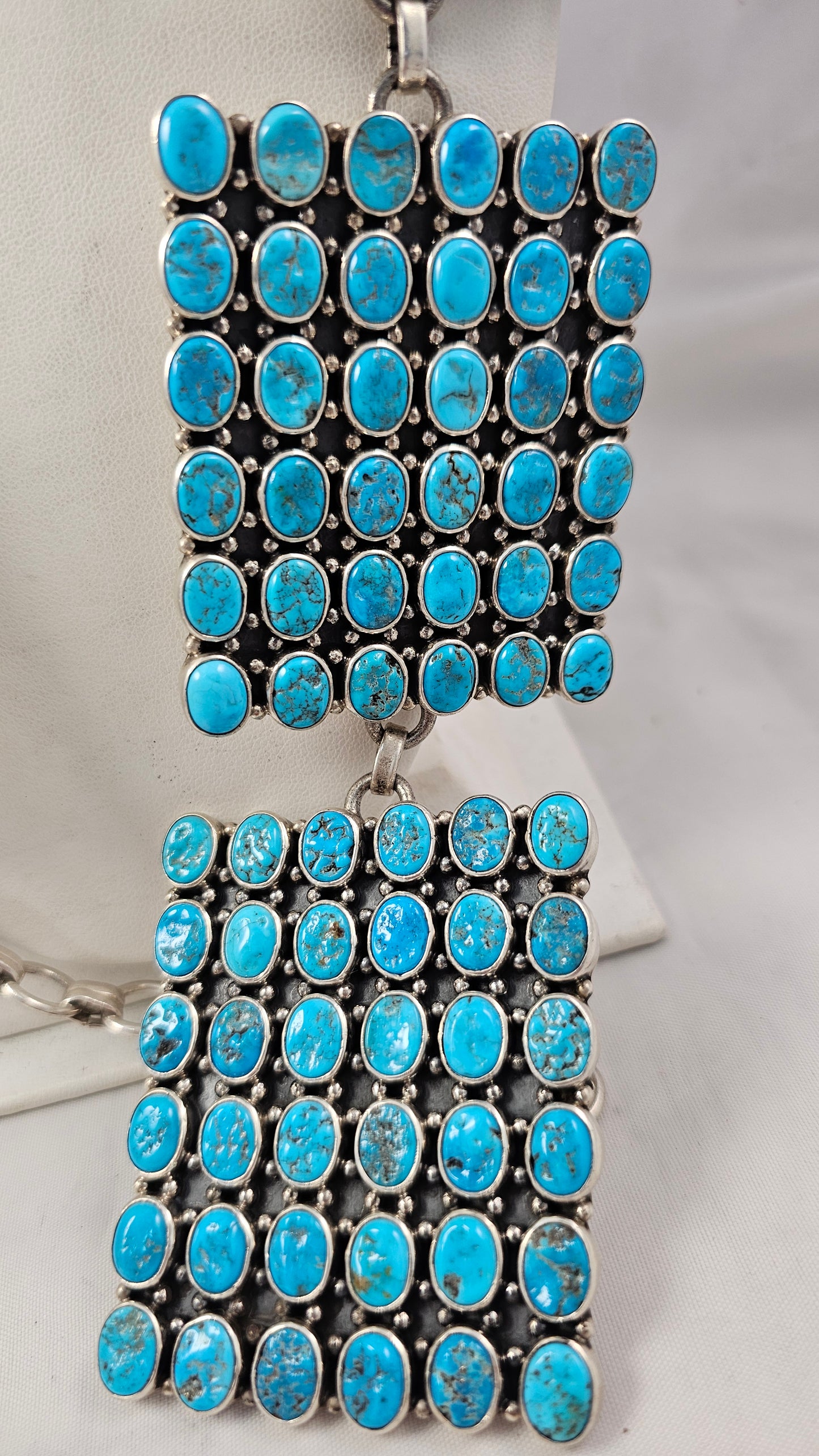 Concho belt turquoise multistone