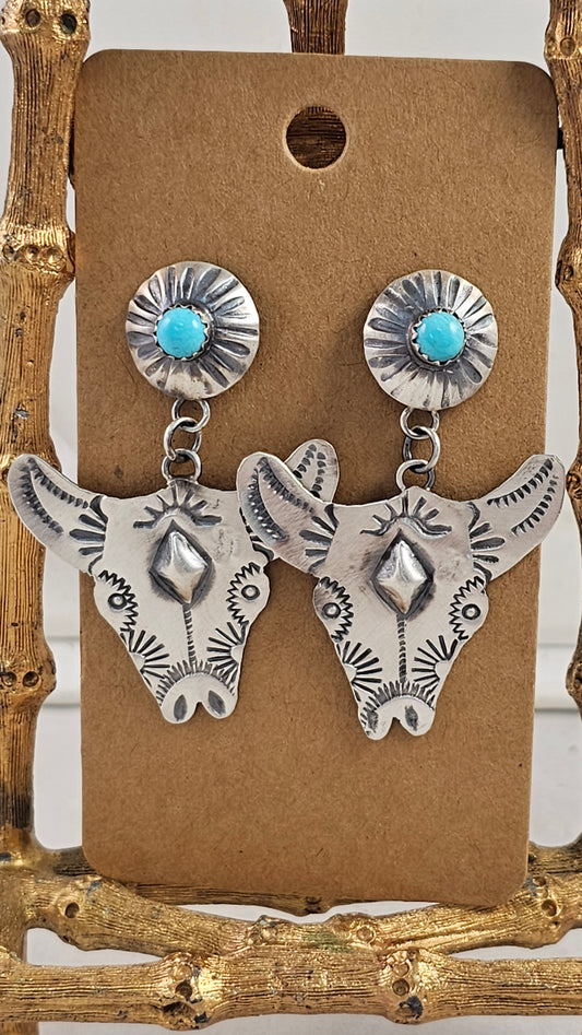 Steer earrings