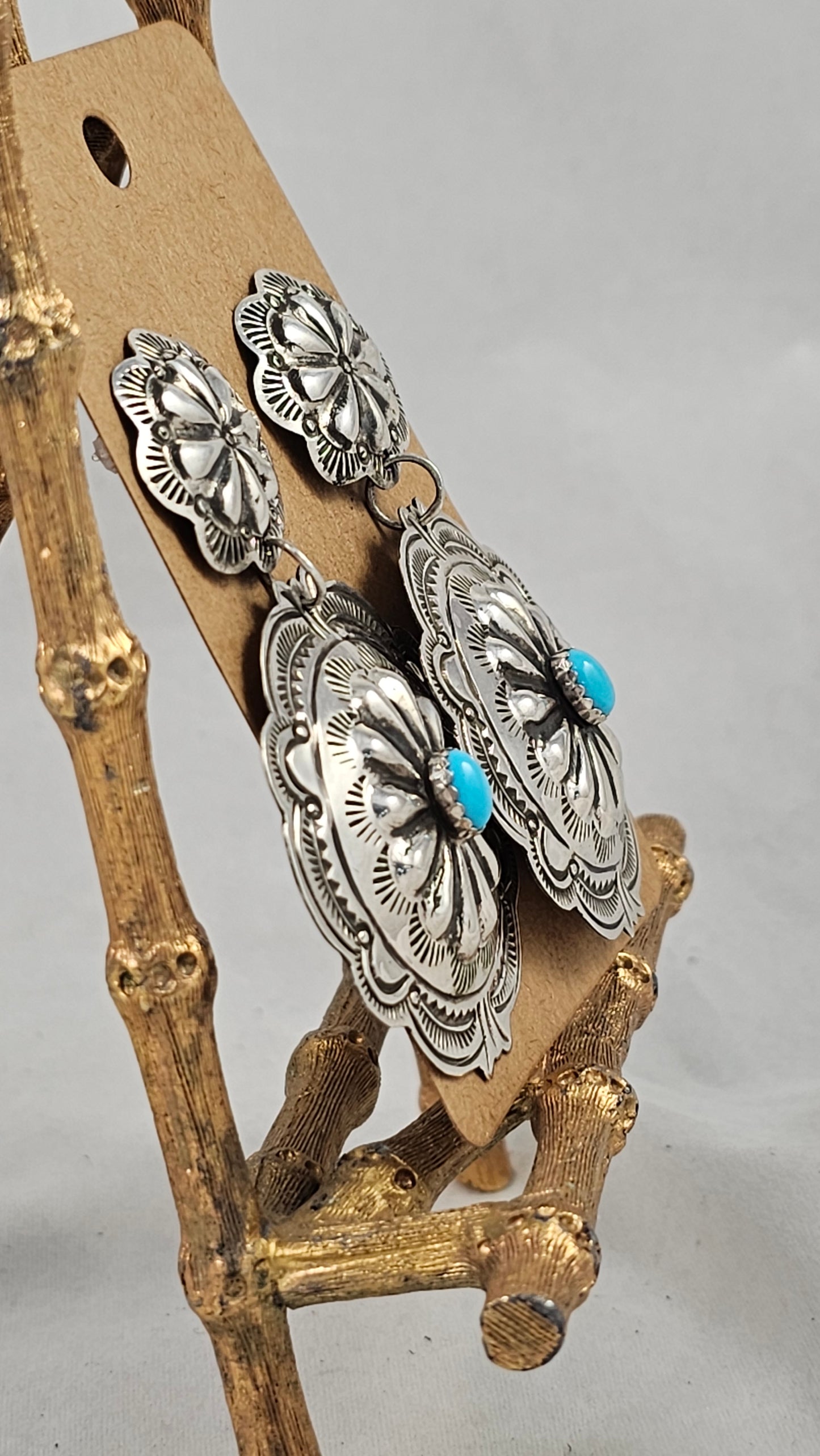 Concho earrings