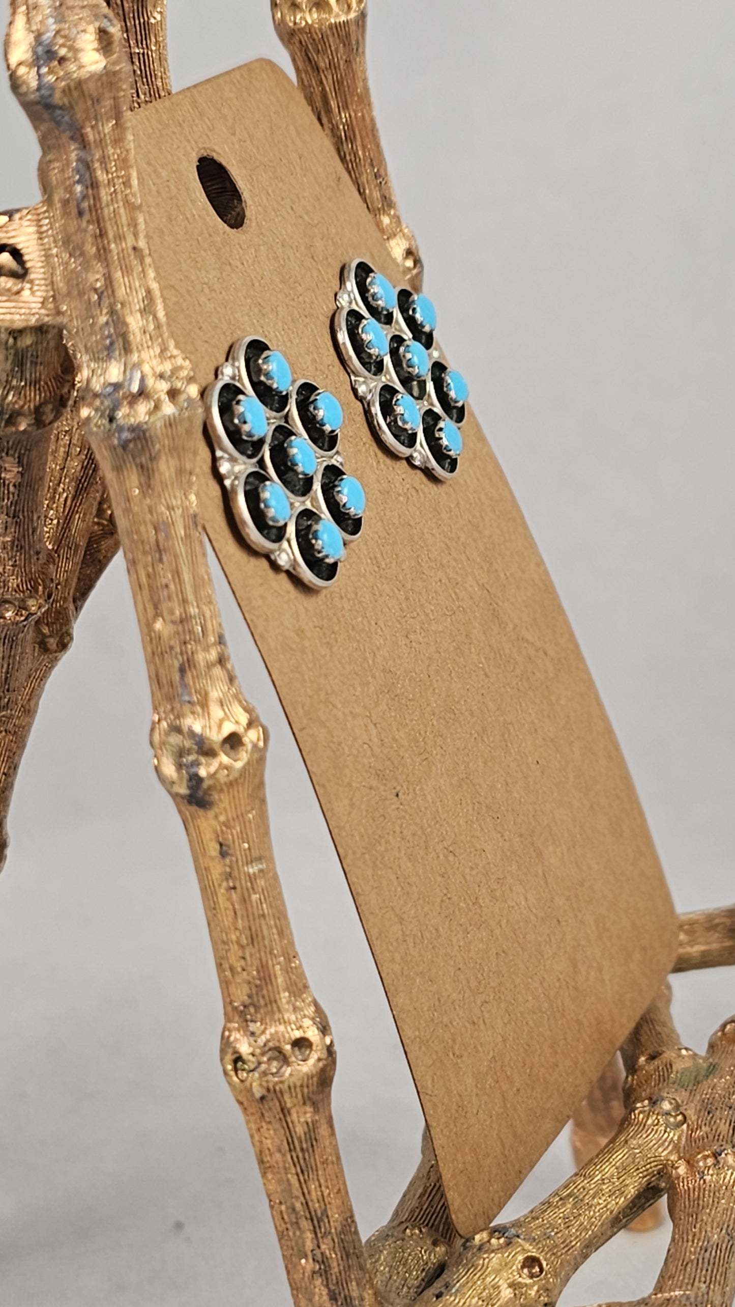 Snake eye cluster earrings