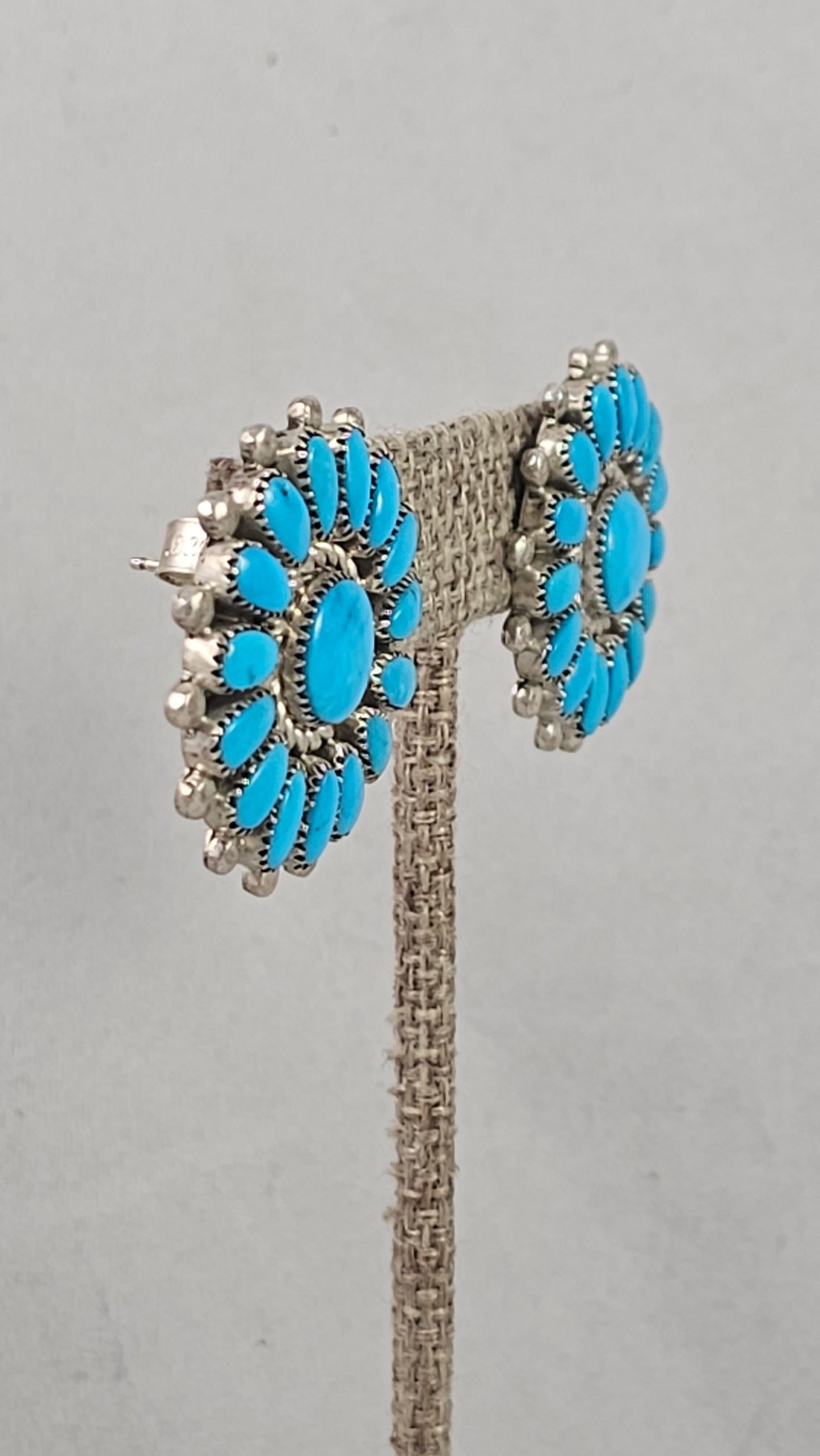 Turquoise and sterling earrings