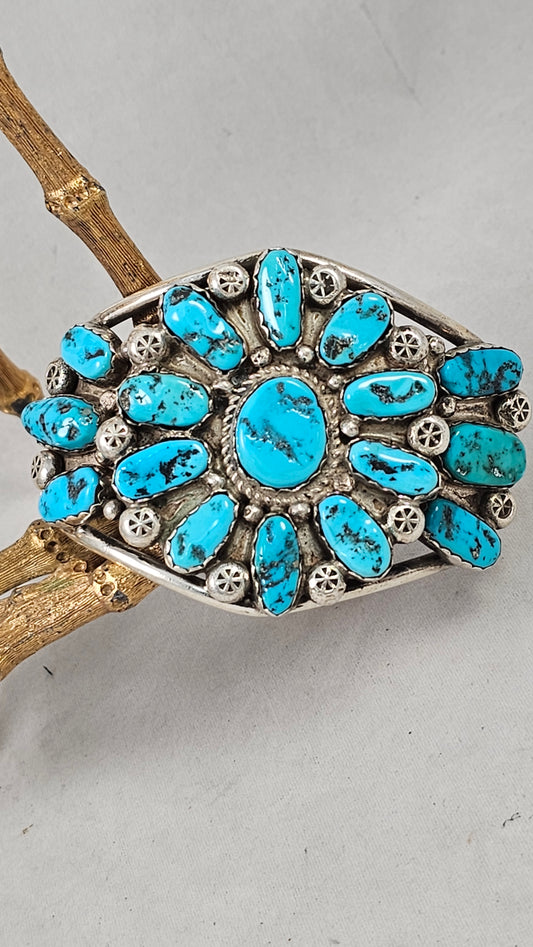 Turquoise cluster bracelet