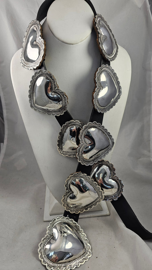 Heart concho belt