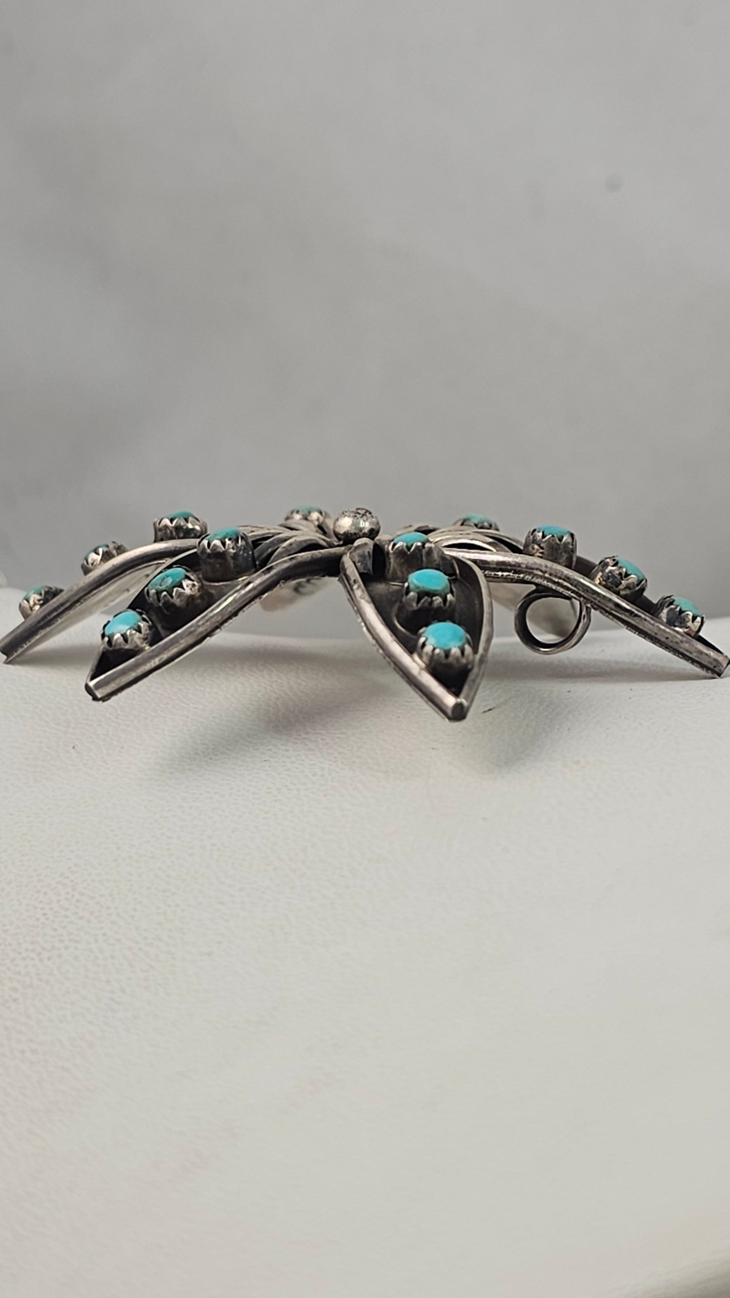 Turquoise Dishta flower pendant
