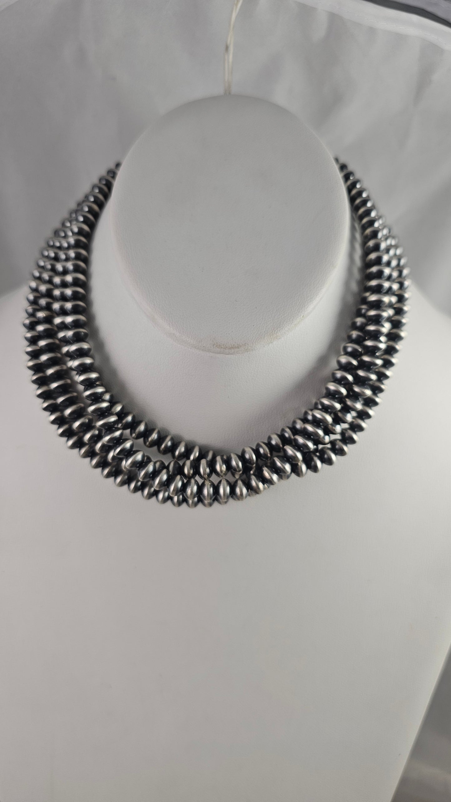 Navajo pearl necklace 60" 6.5mm