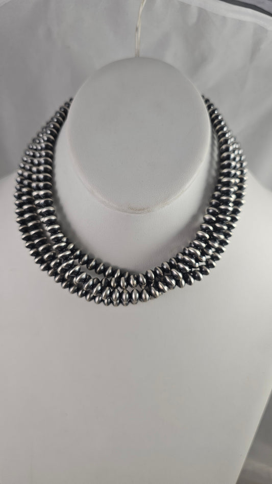 Navajo pearl necklace 60" 6.5mm