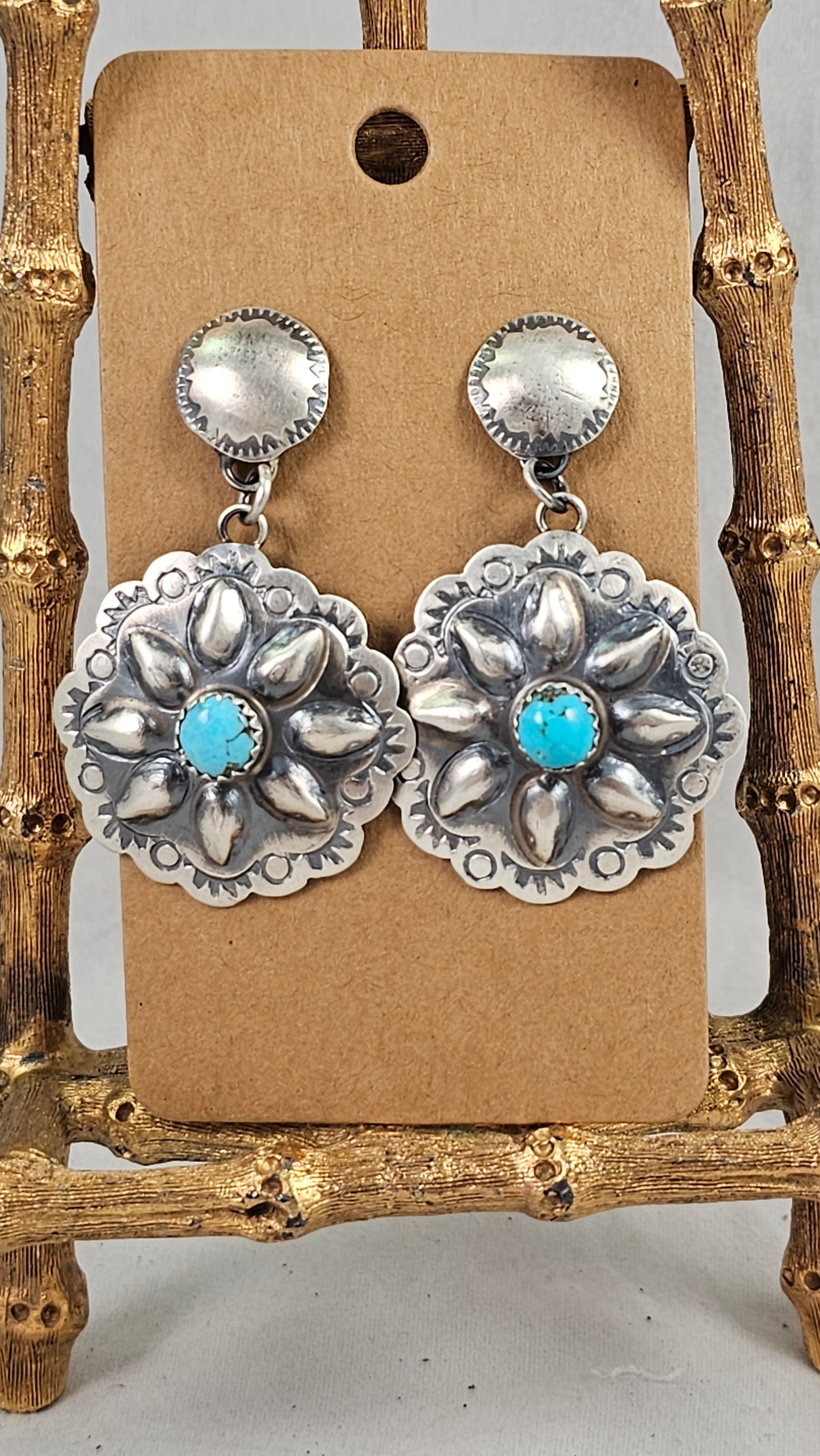 Concho earrings