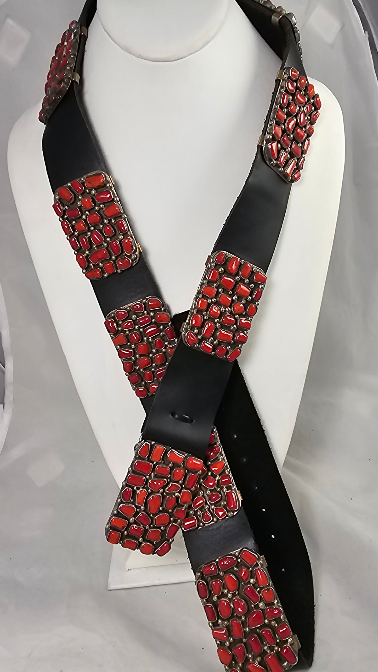 Mediterranean coral concho belt