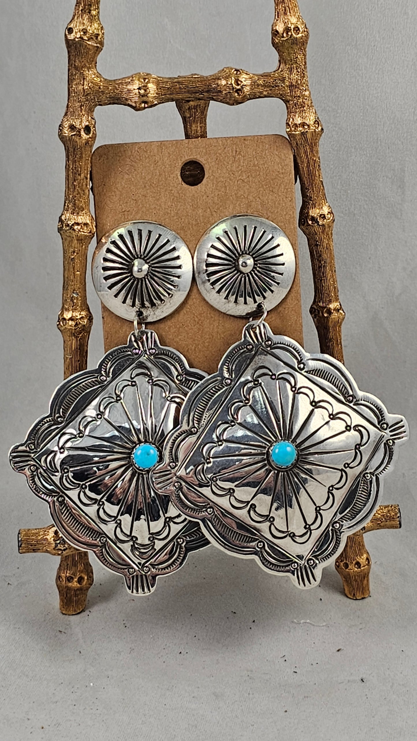 Concho earrings