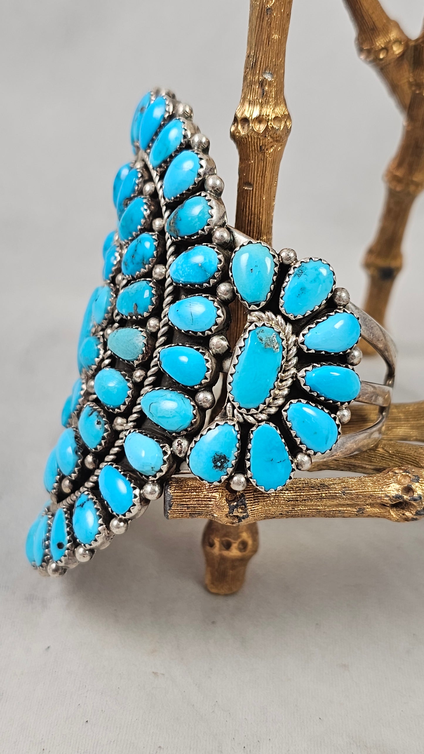 Turquoise cluster bracelet