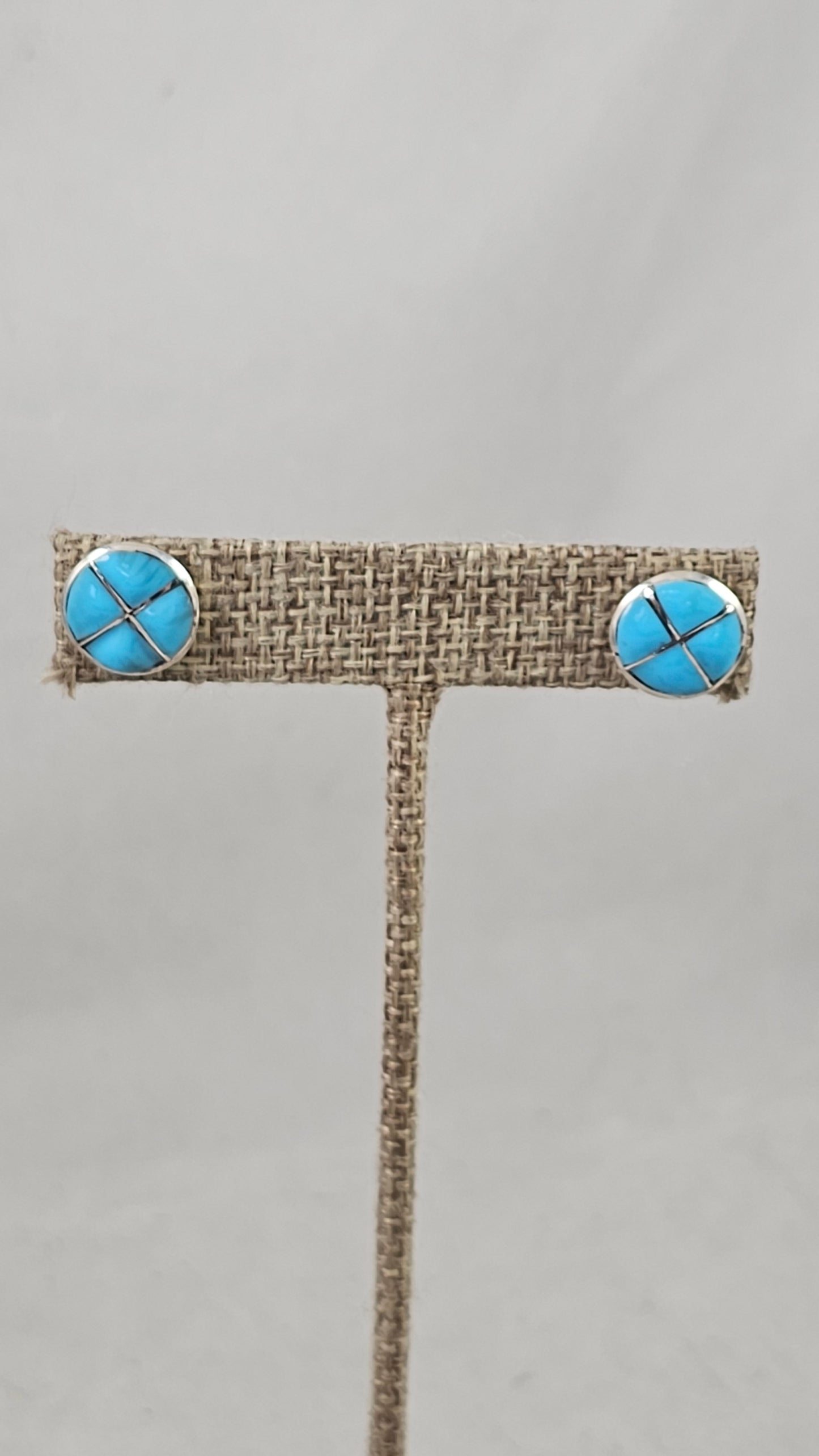 Turquoise Inlay stud earrings