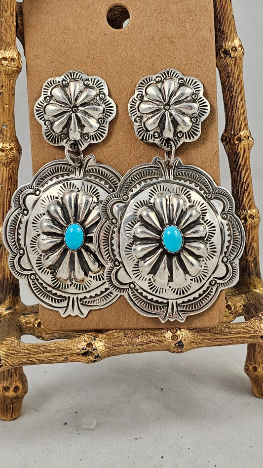 Concho earrings