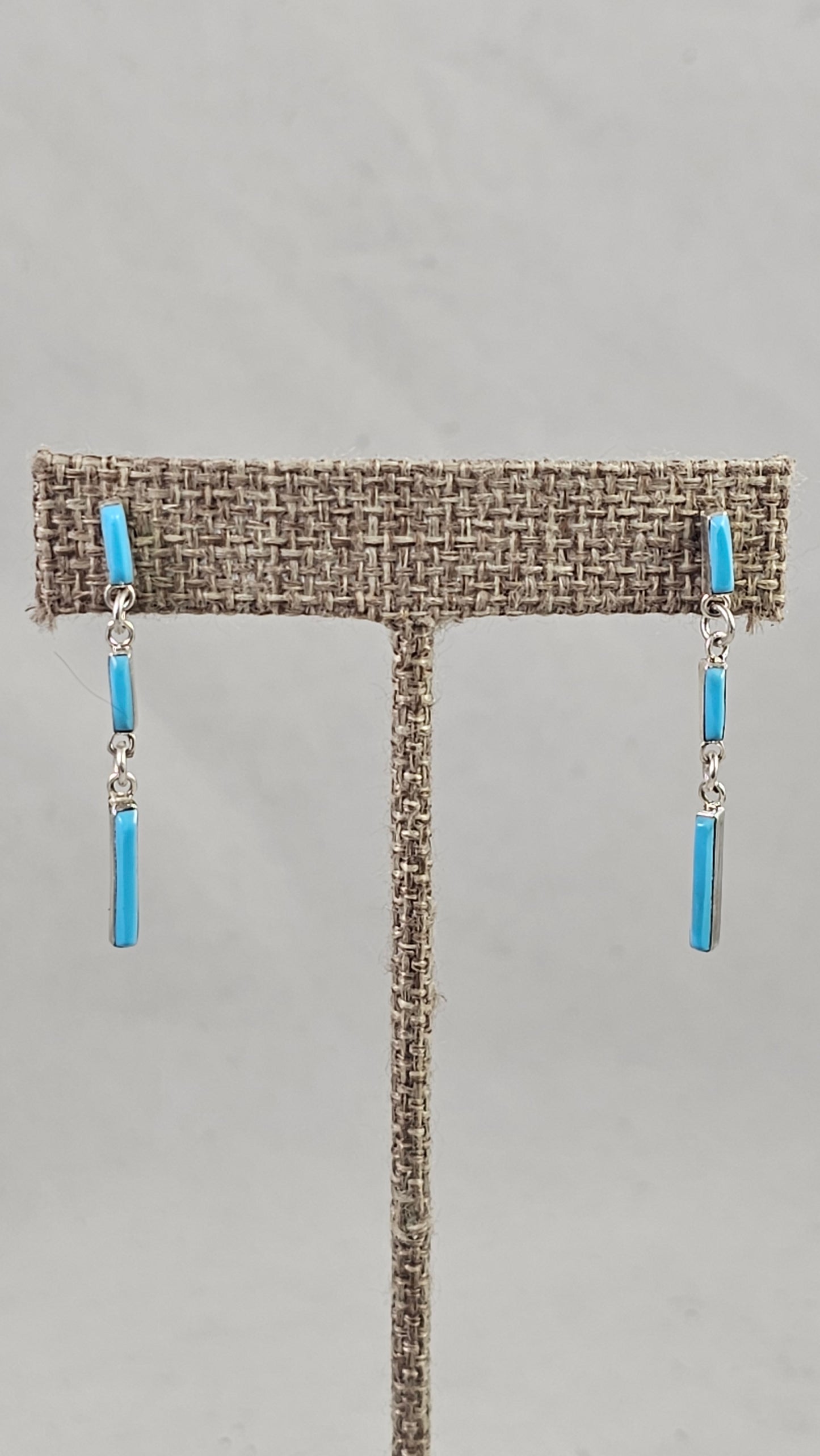Mini Bar Turquoise Inlay earrings