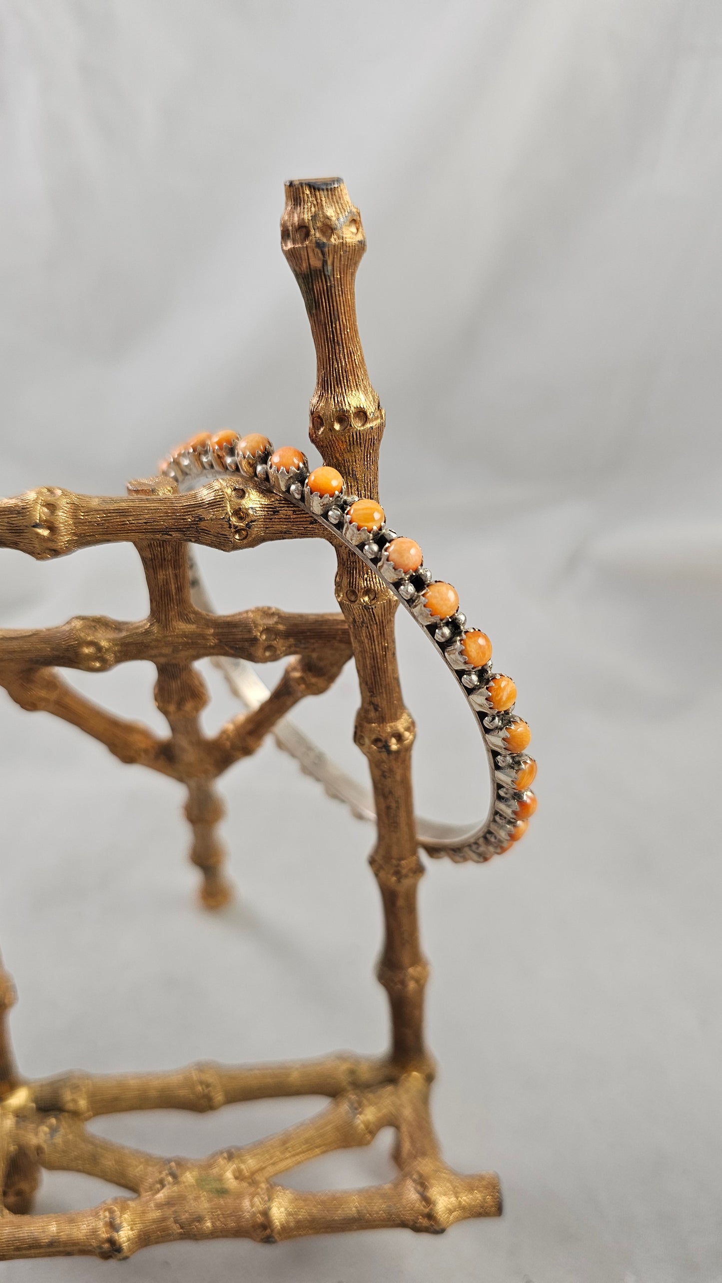 Snake eye bangle bracelets.