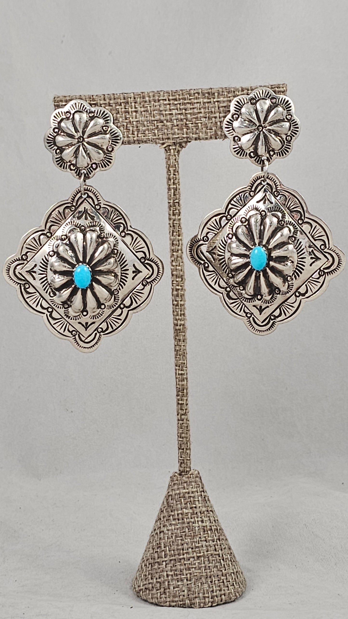 Concho earrings