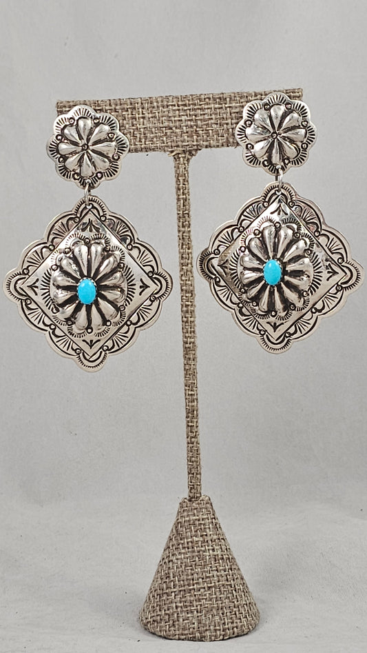 Concho earrings