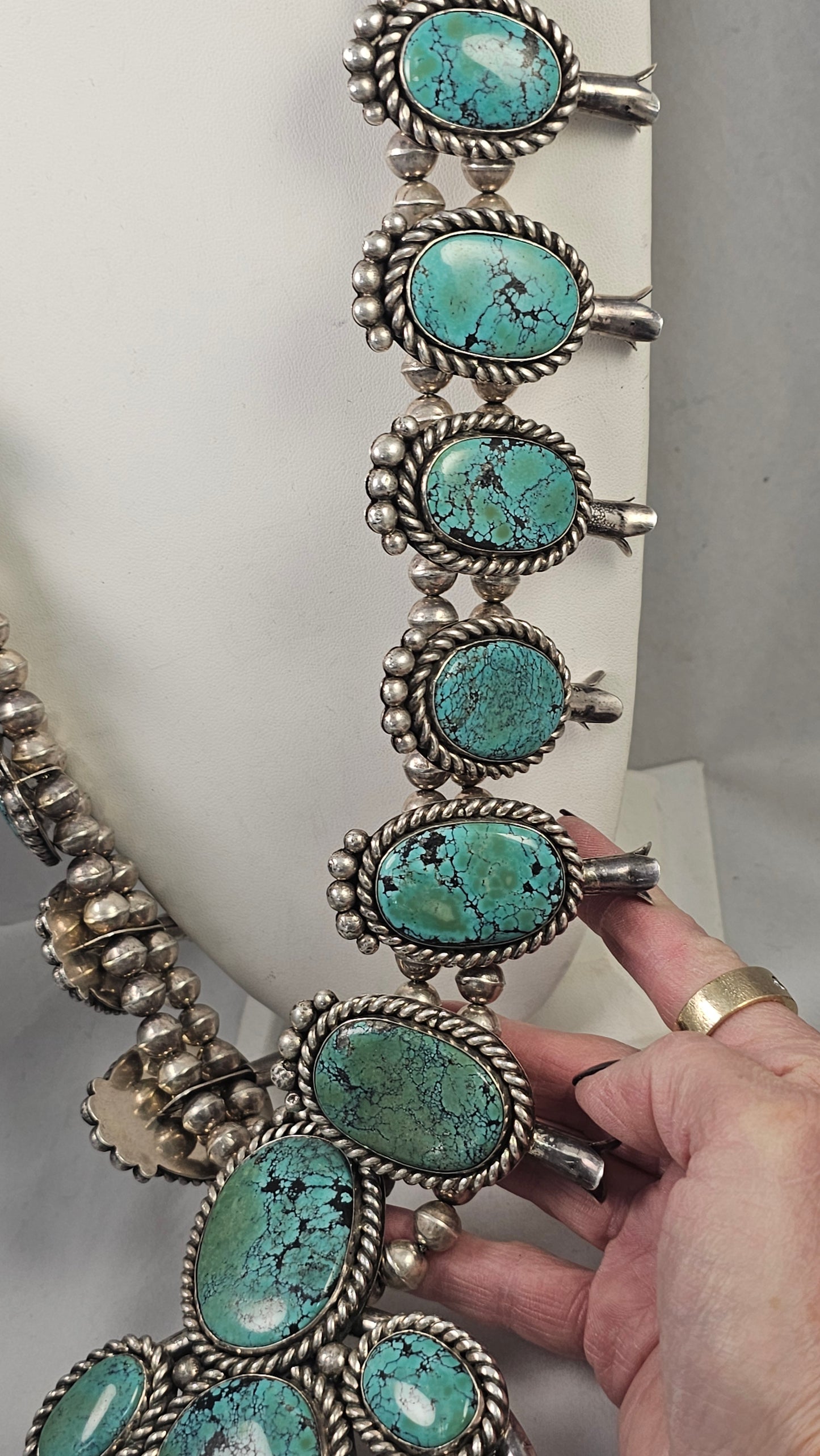 Squash blossom necklace and bracelet set