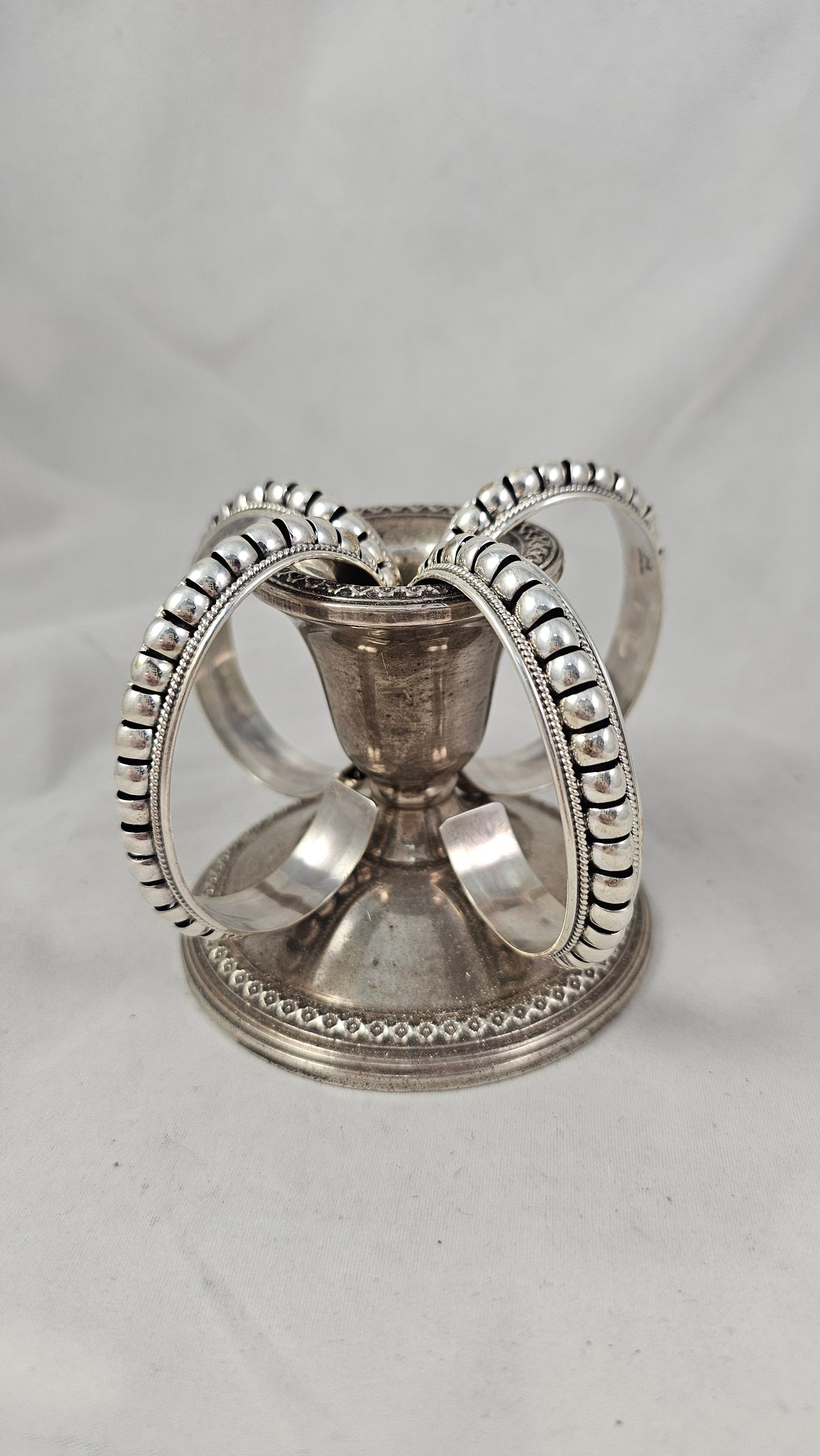 Sterling Tom Charlie design cuff by Priscilla Apache