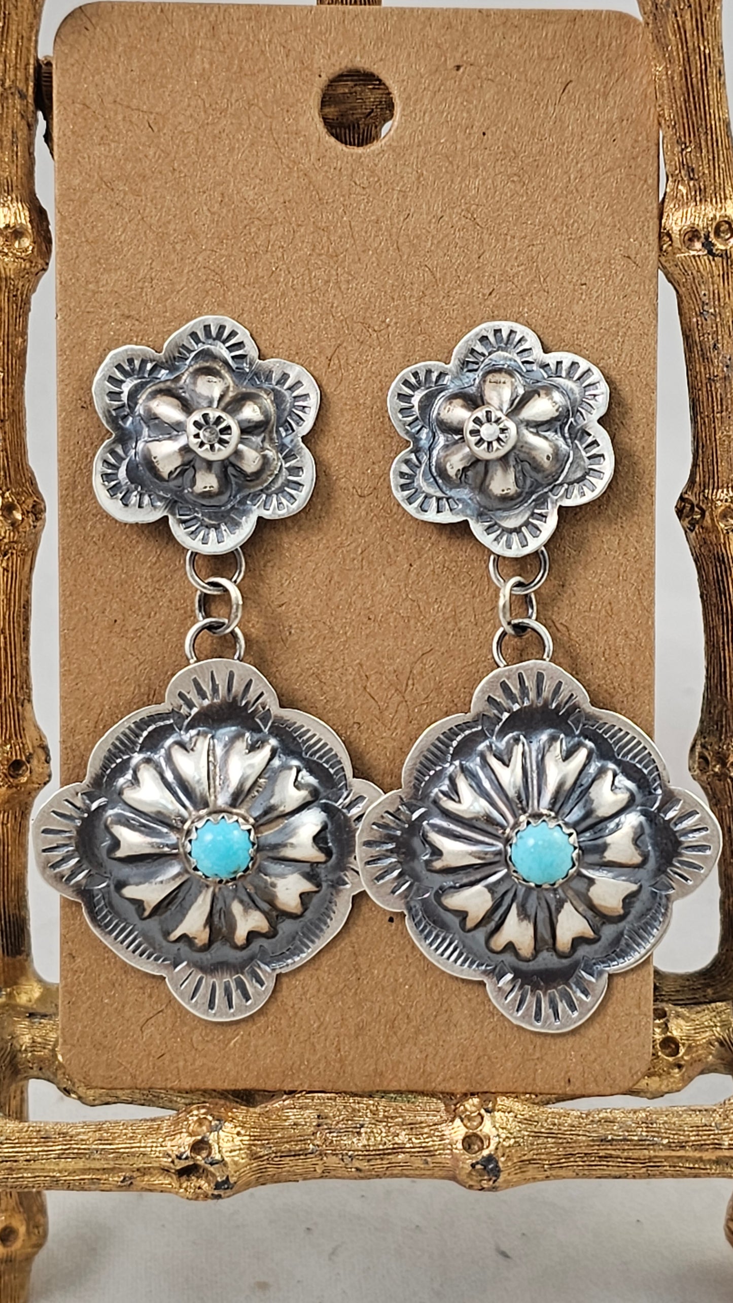 Concho earrings