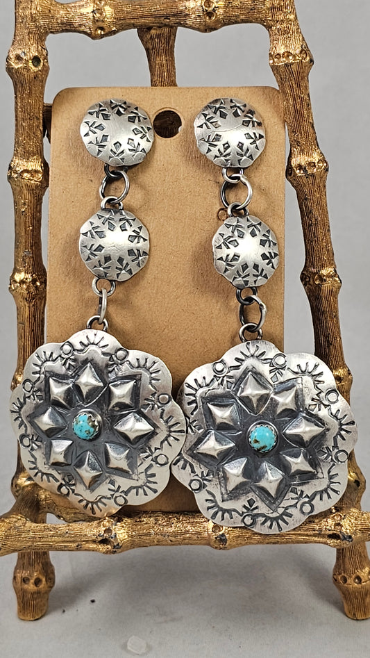 Turquoise chandelier earrings