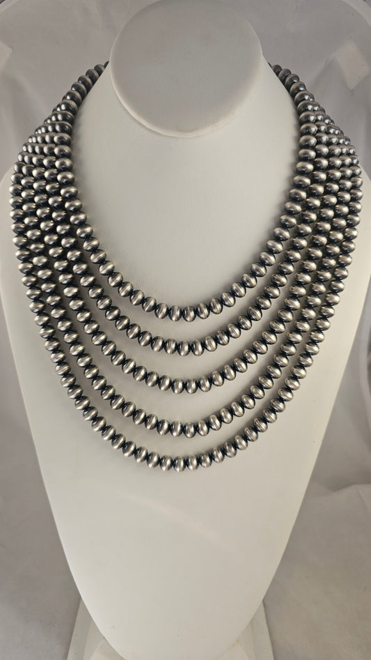 5 Strand Navajo pearl necklace