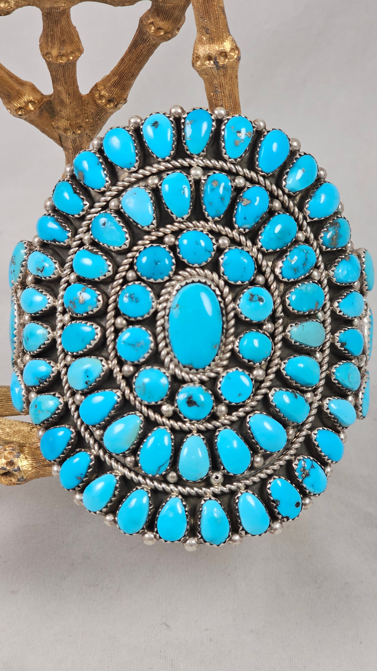 Turquoise cluster bracelet