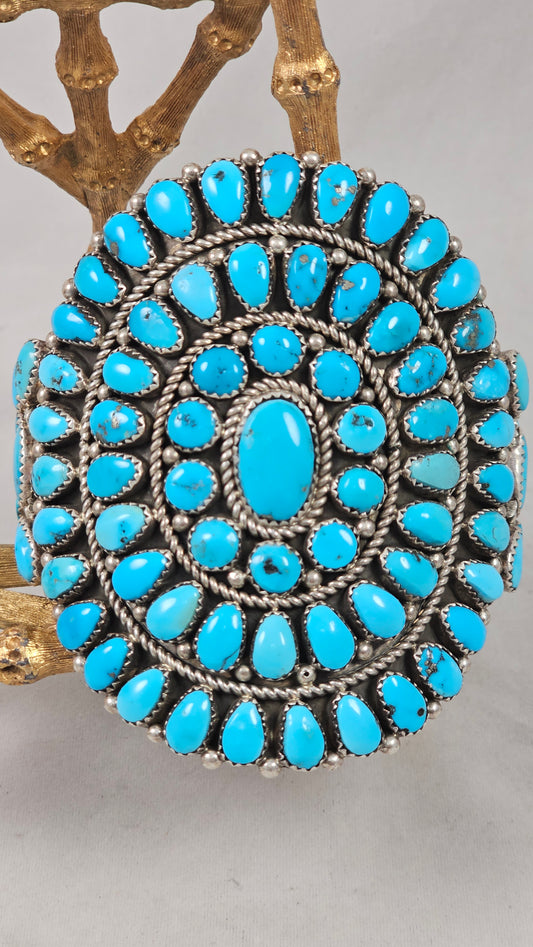 Turquoise cluster bracelet