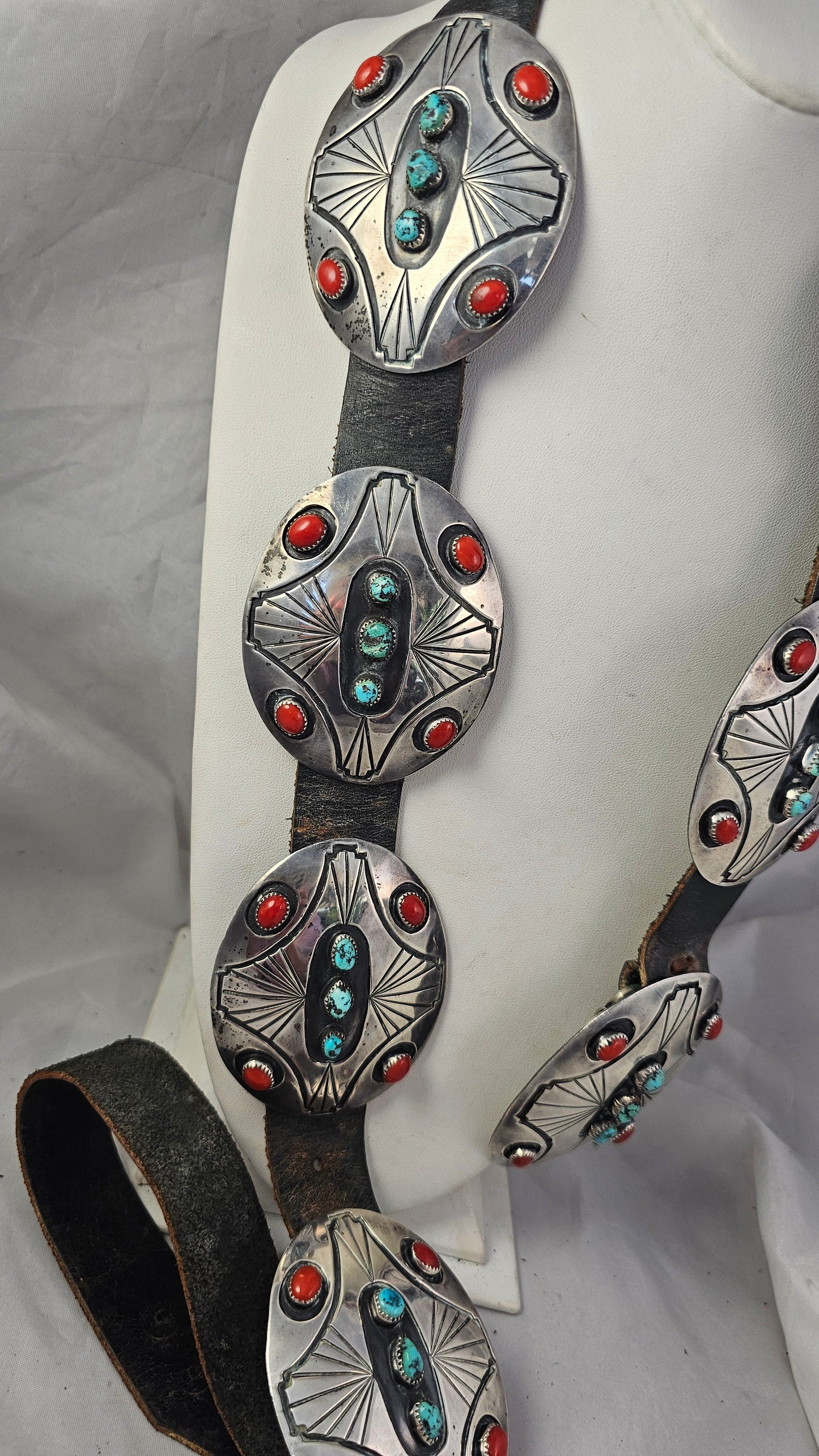 Concho Belt by Charlie Mike Yazzie
